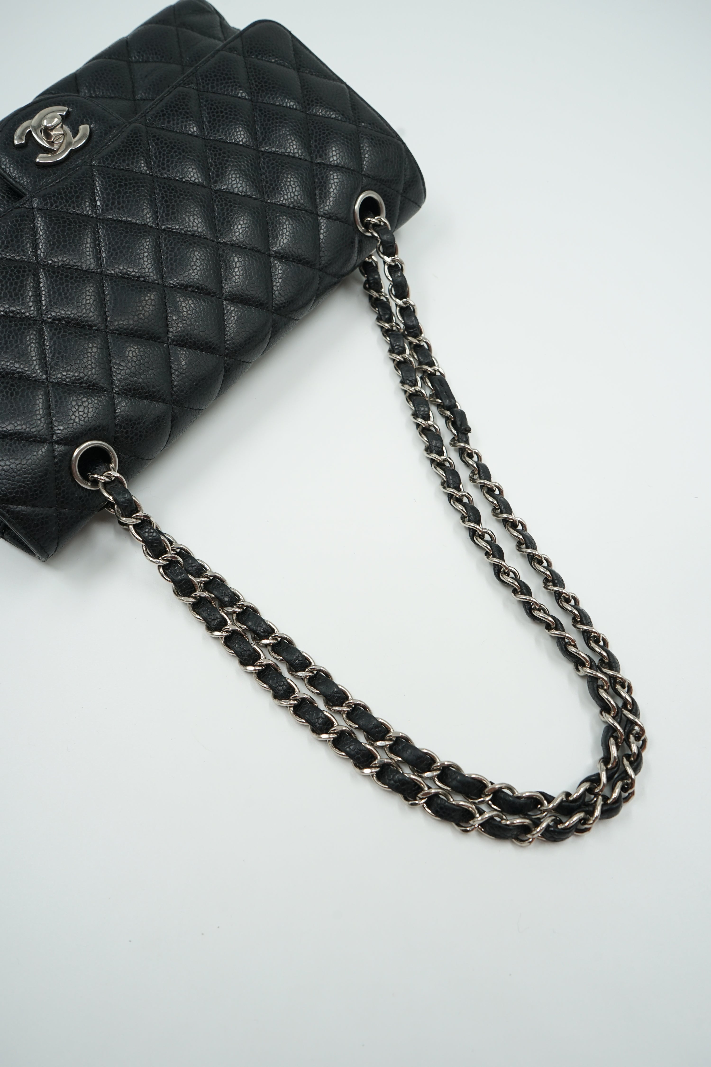 Chanel Caviar Leather Medium Double Flap Bag
