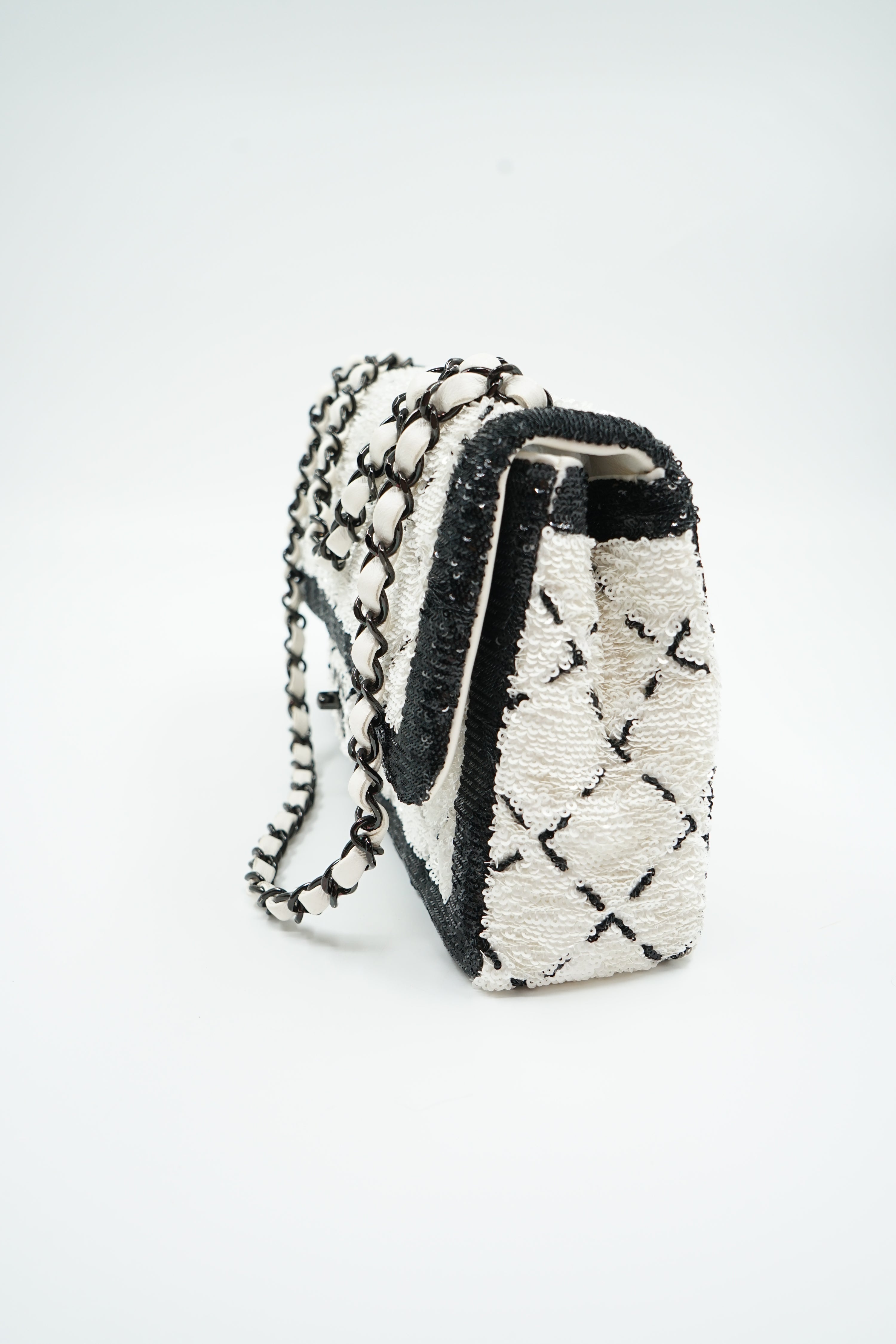 Chanel Medium Sequin Matelassé Single Flap Bag