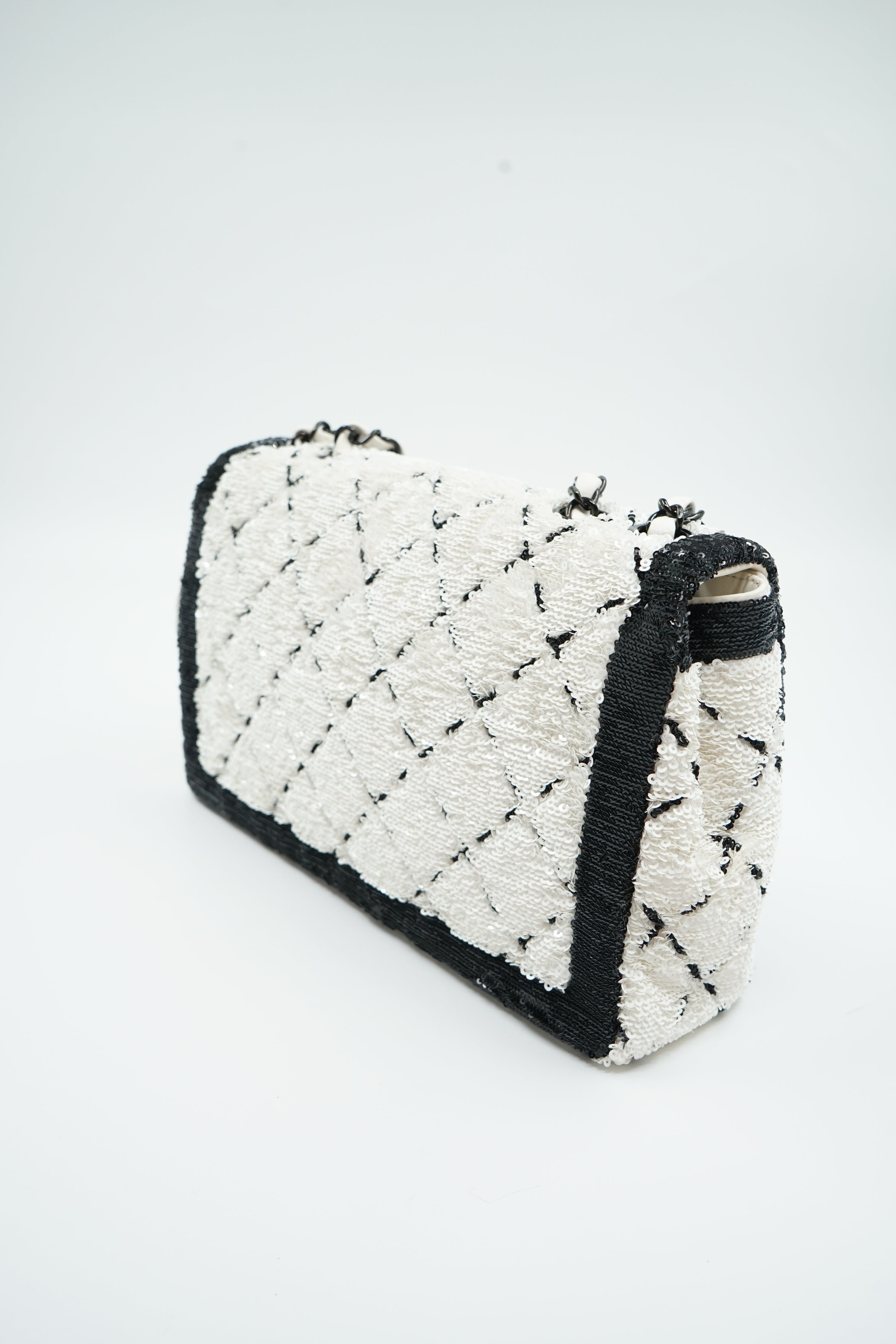 Chanel Medium Sequin Matelassé Single Flap Bag