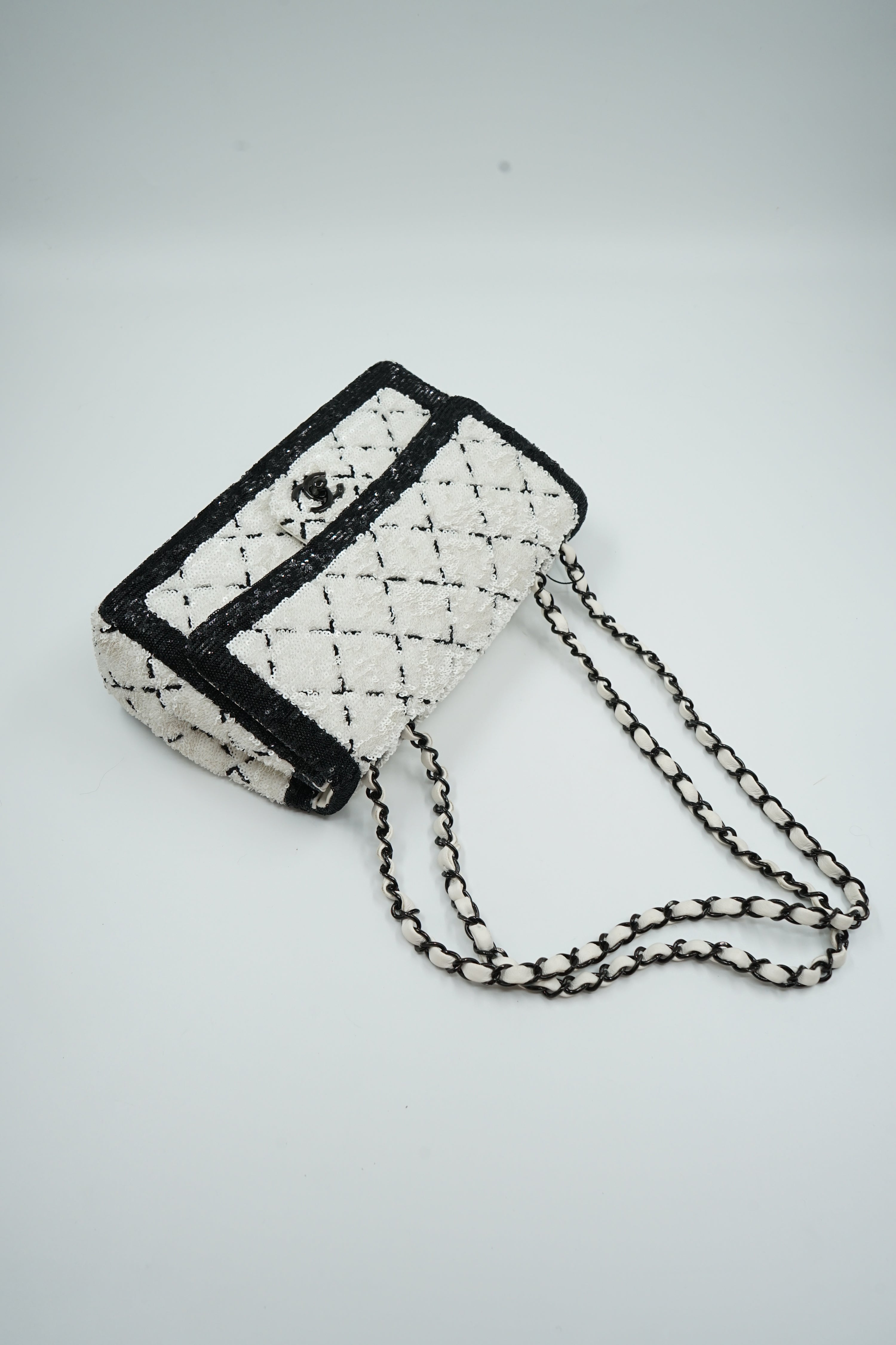 Chanel Medium Sequin Matelassé Single Flap Bag