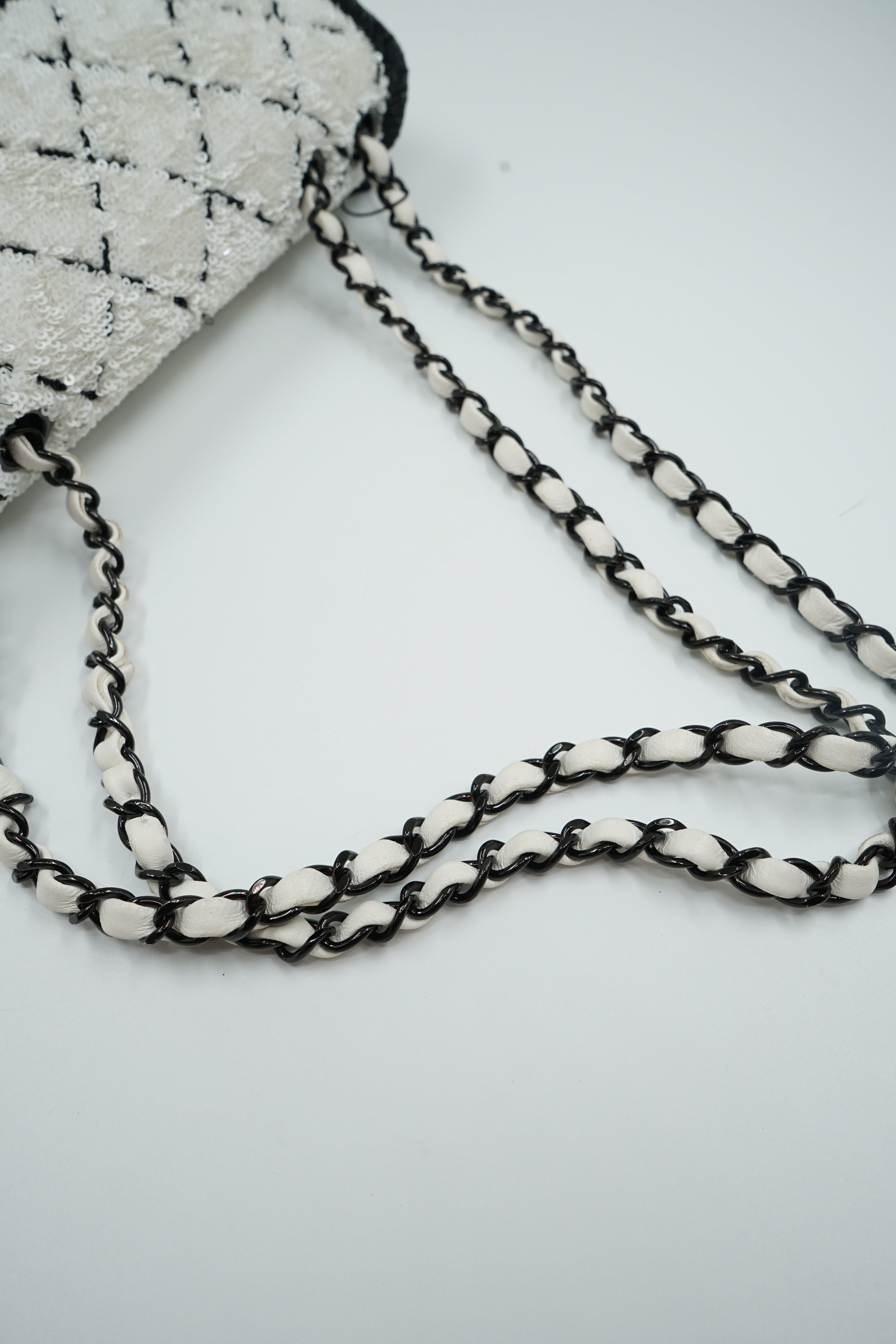 Chanel Medium Sequin Matelassé Single Flap Bag