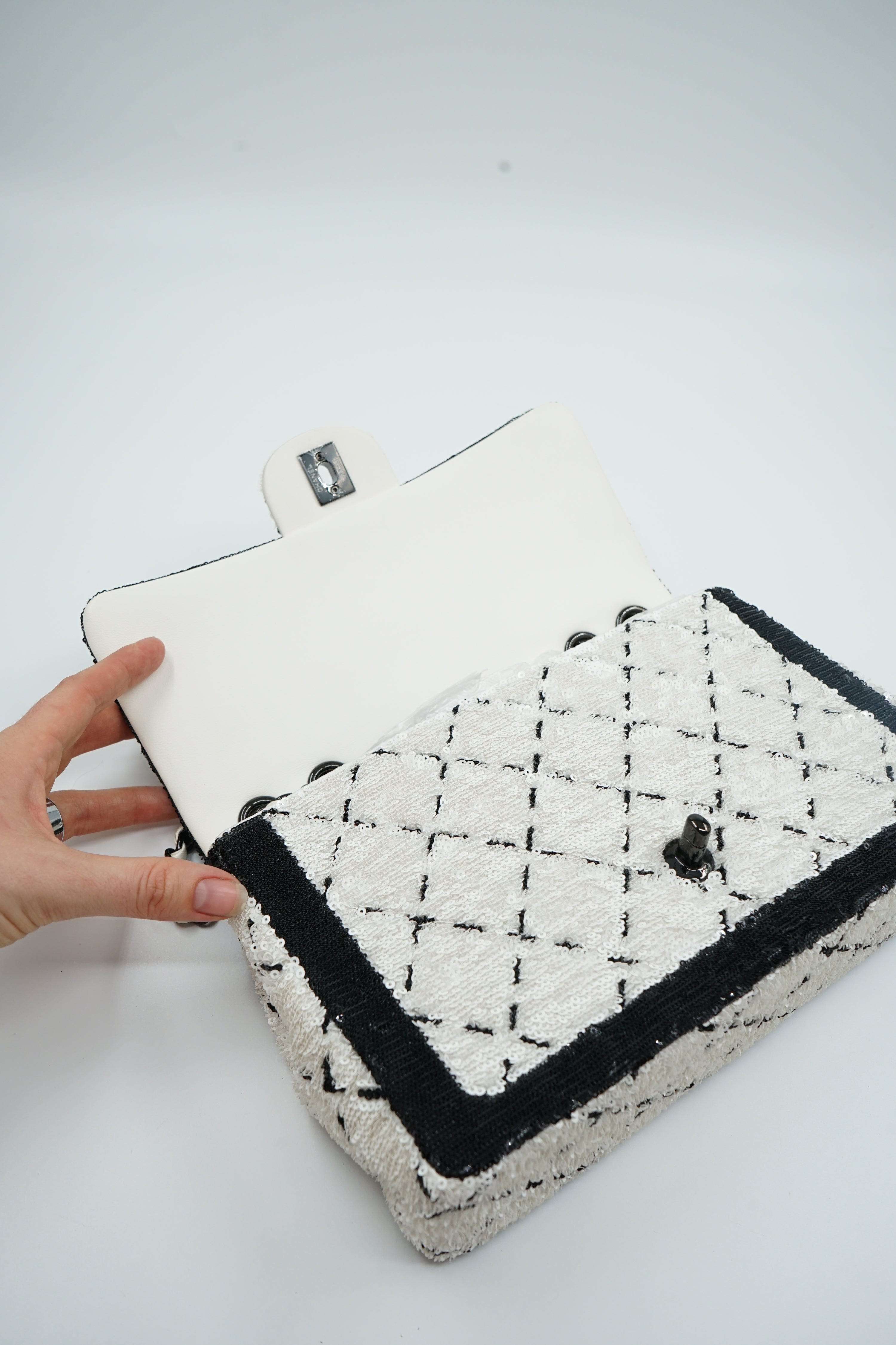 Chanel Medium Sequin Matelassé Single Flap Bag