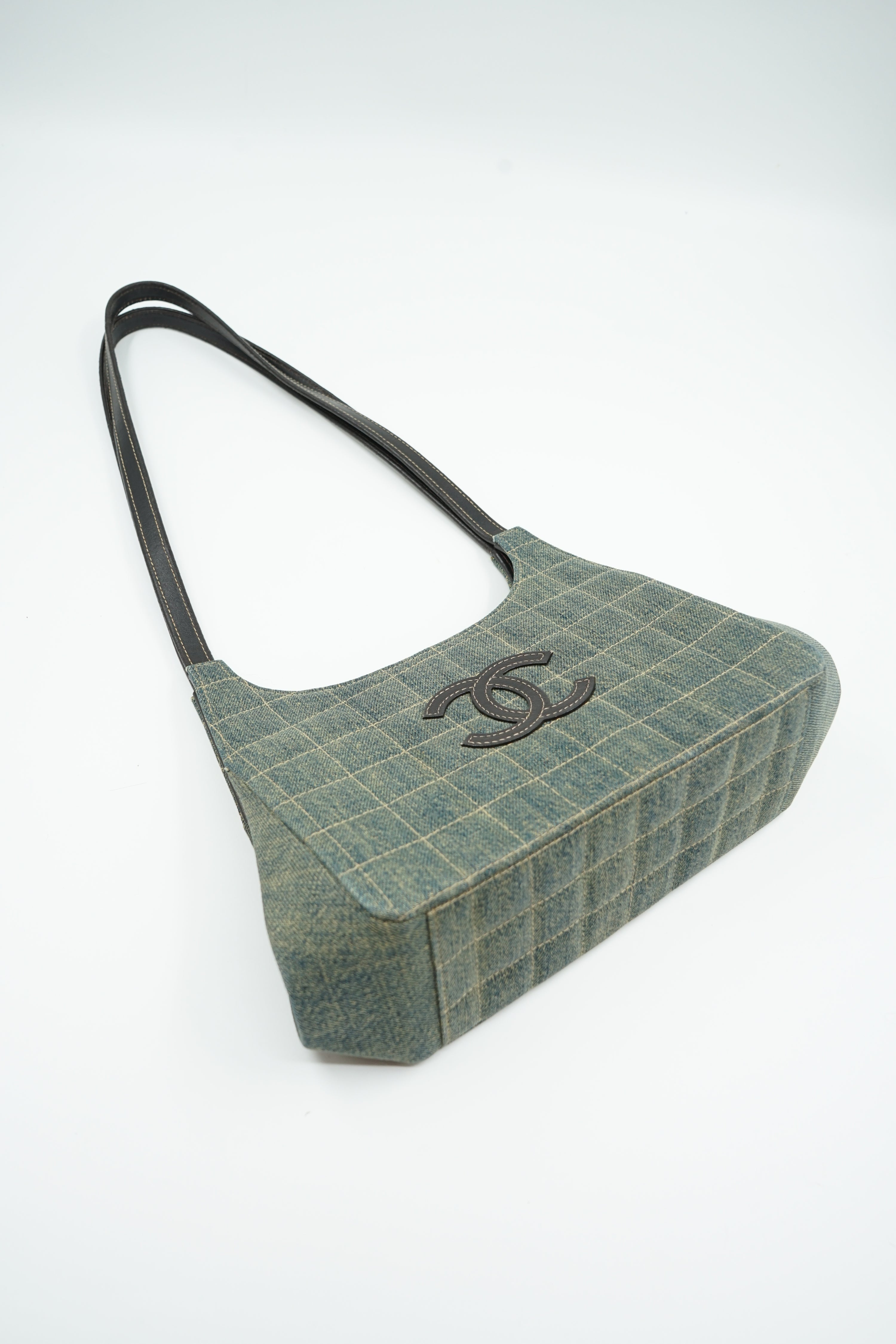 Chanel CC Chocolate Bag Denim Shoulder Bag