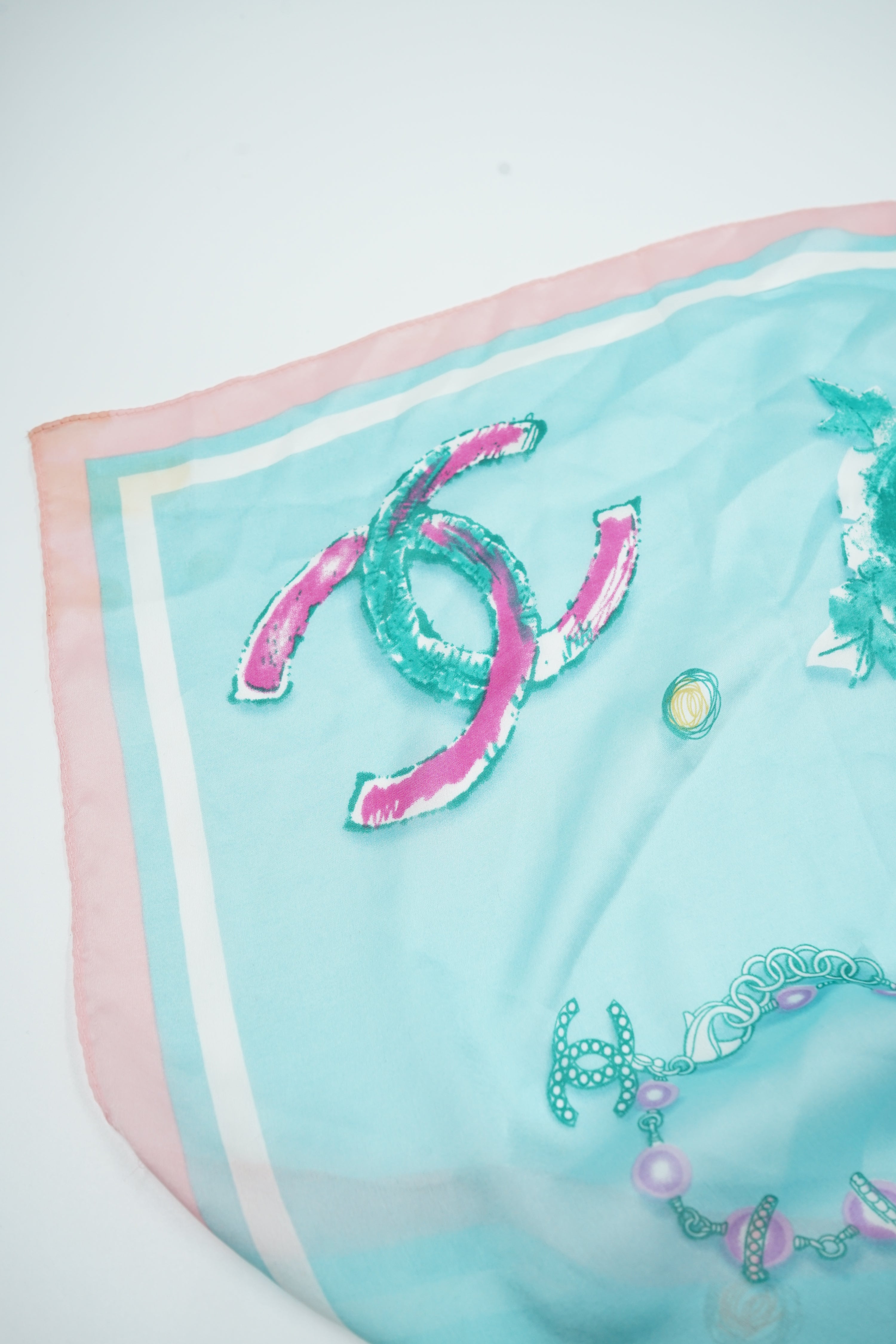 Chanel Printed Silk Scarf