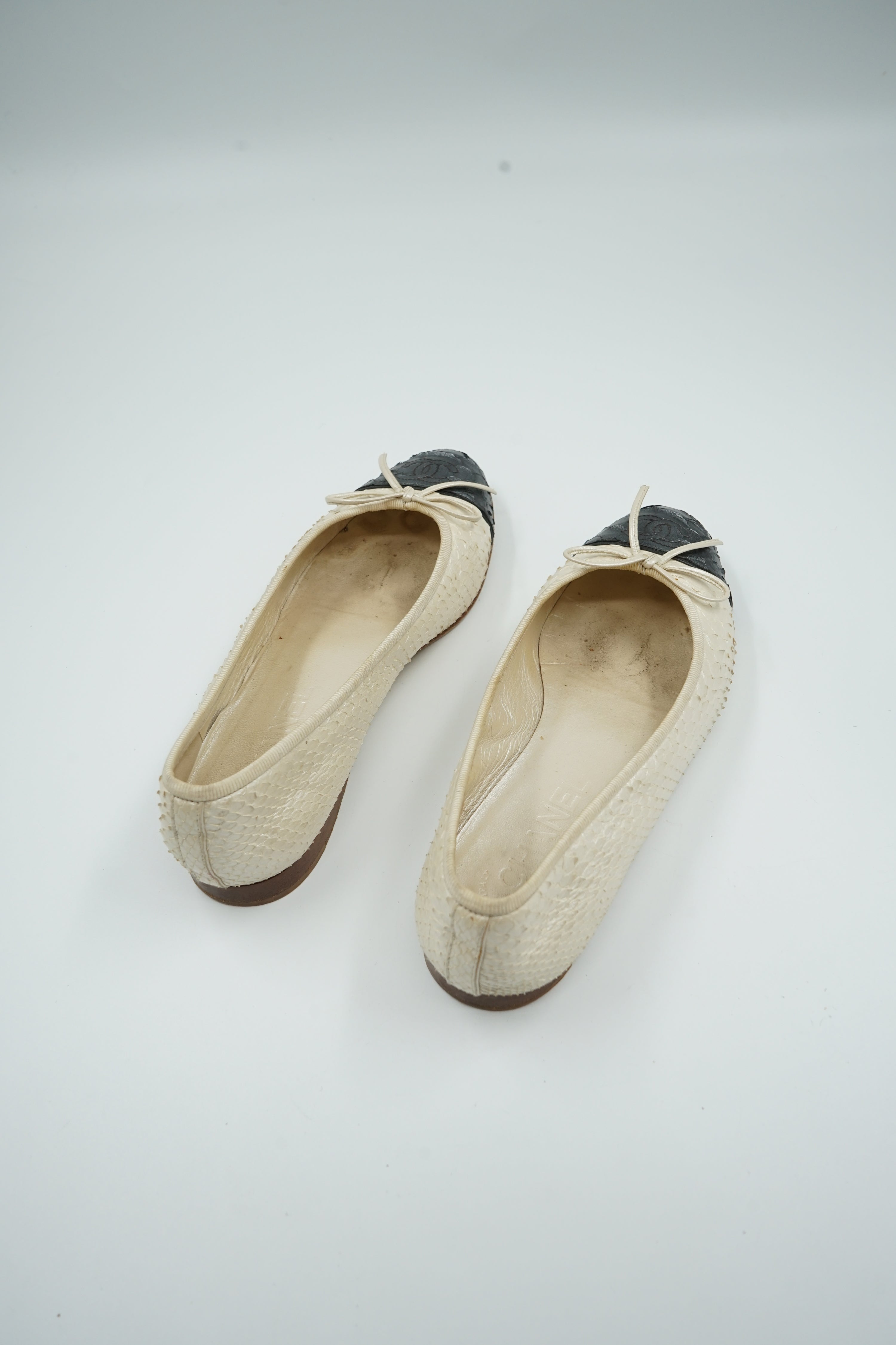Chanel Ballet Flats Snakeskin