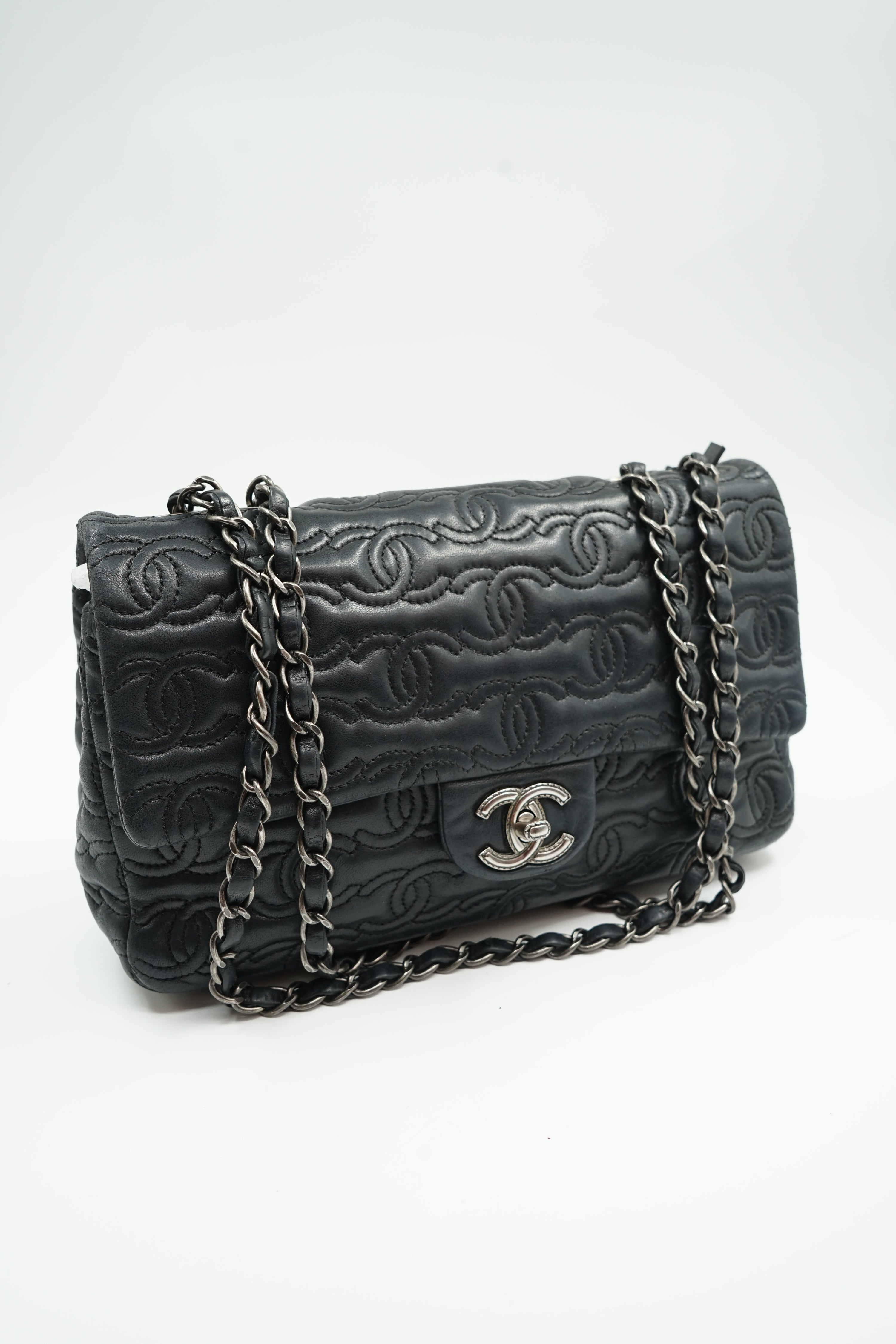 Chanel Medium CC Embossed Single Flap