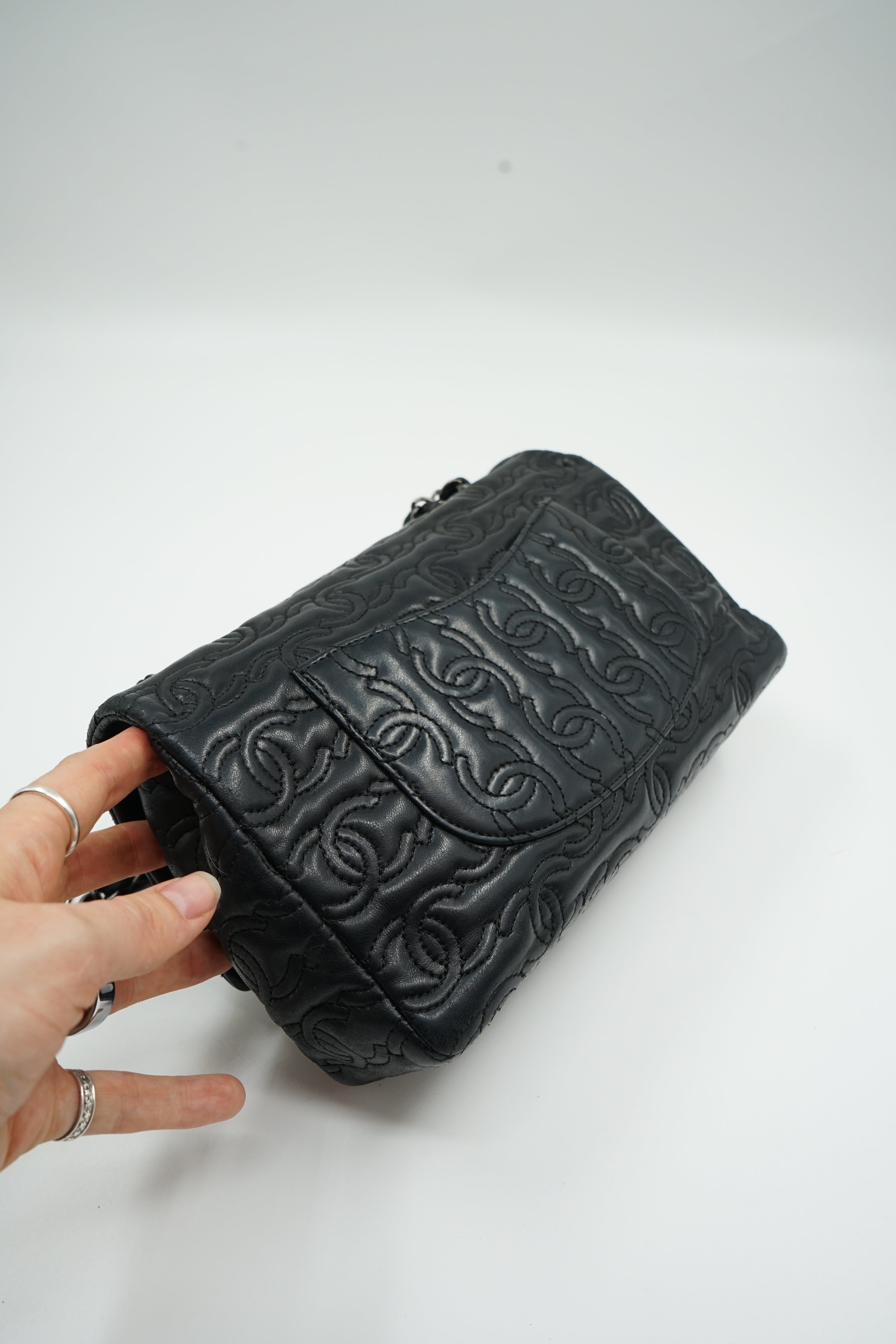 Chanel Medium CC Embossed Single Flap
