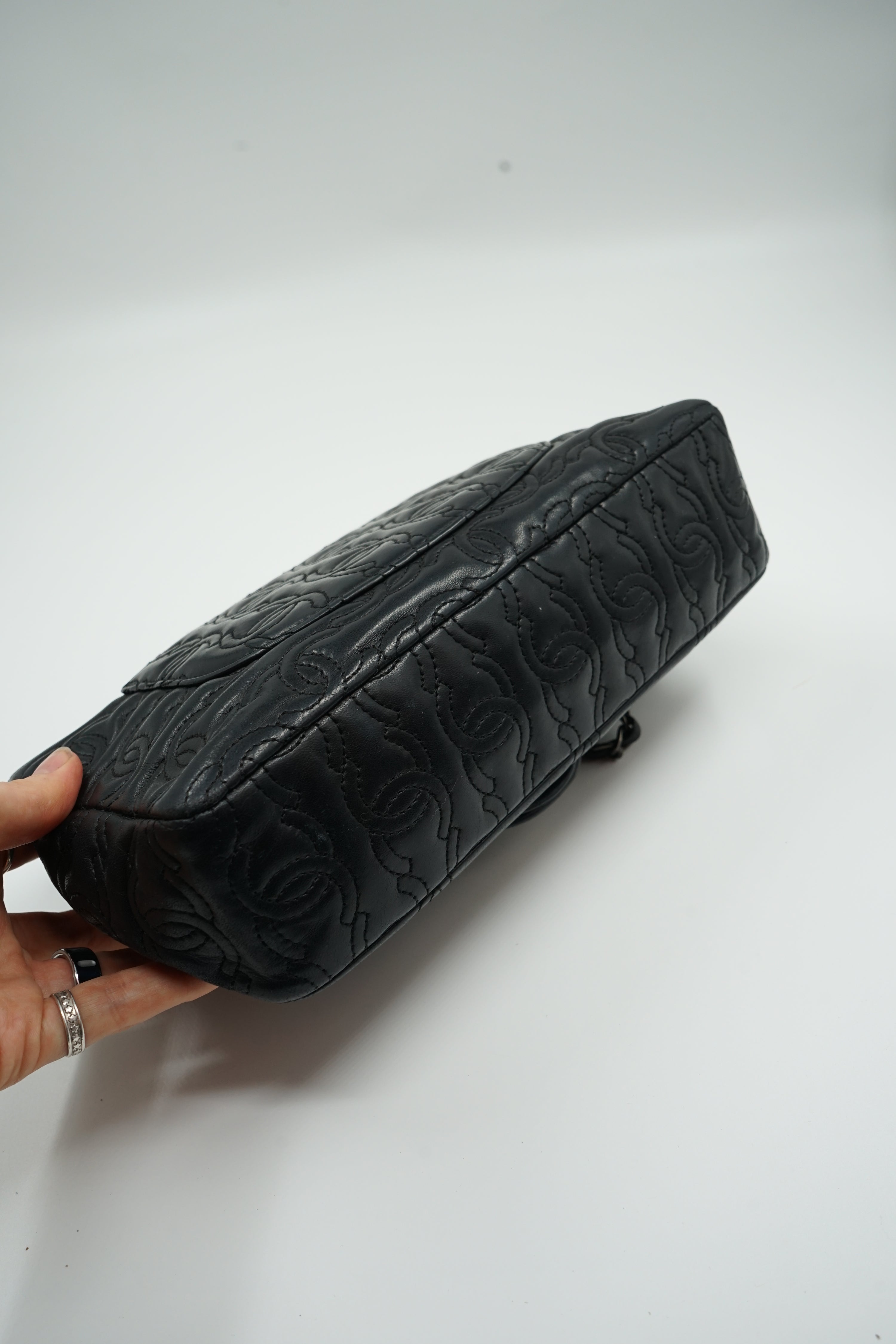 Chanel Medium CC Embossed Single Flap