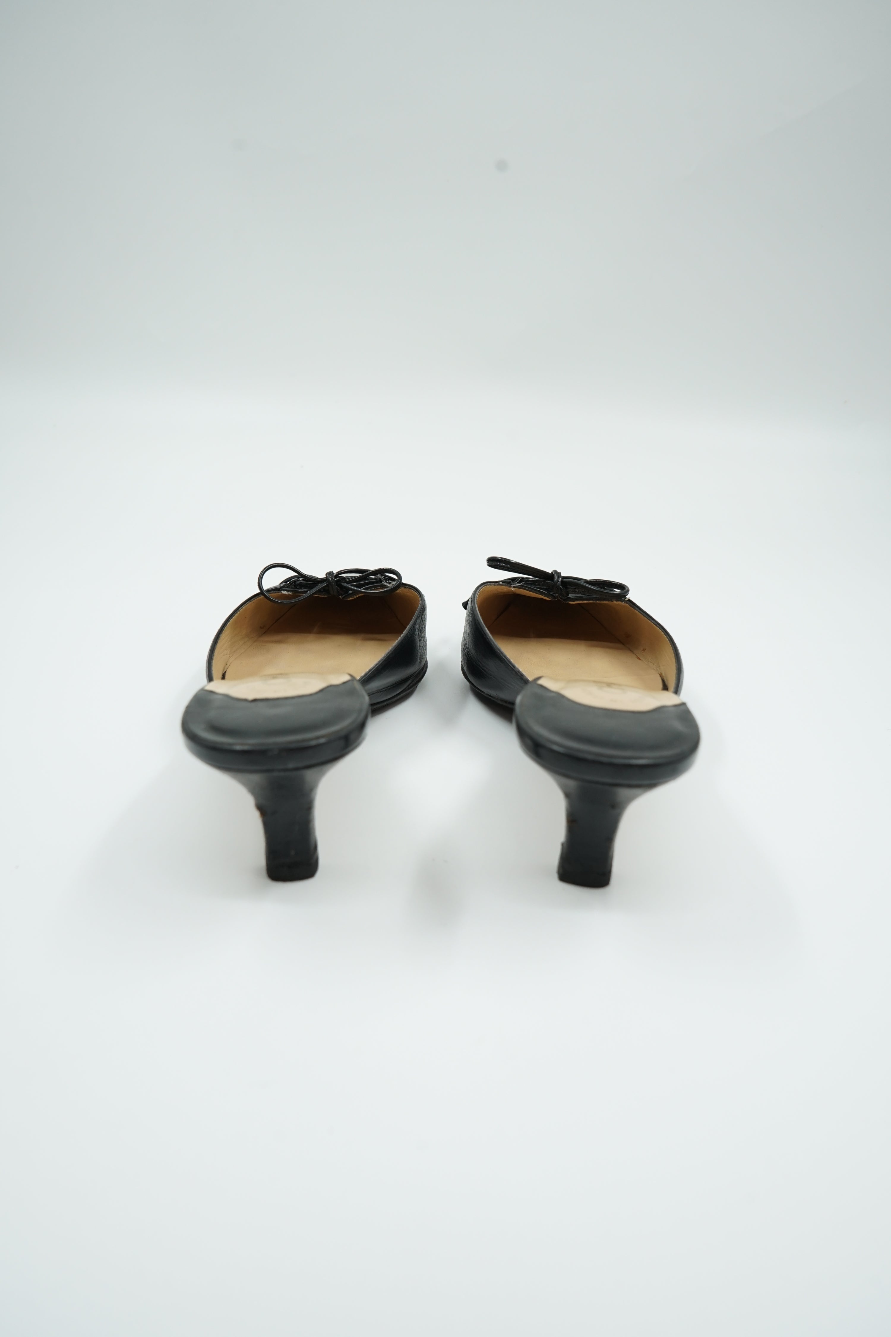 Chanel Kitten Heel Slip Mules