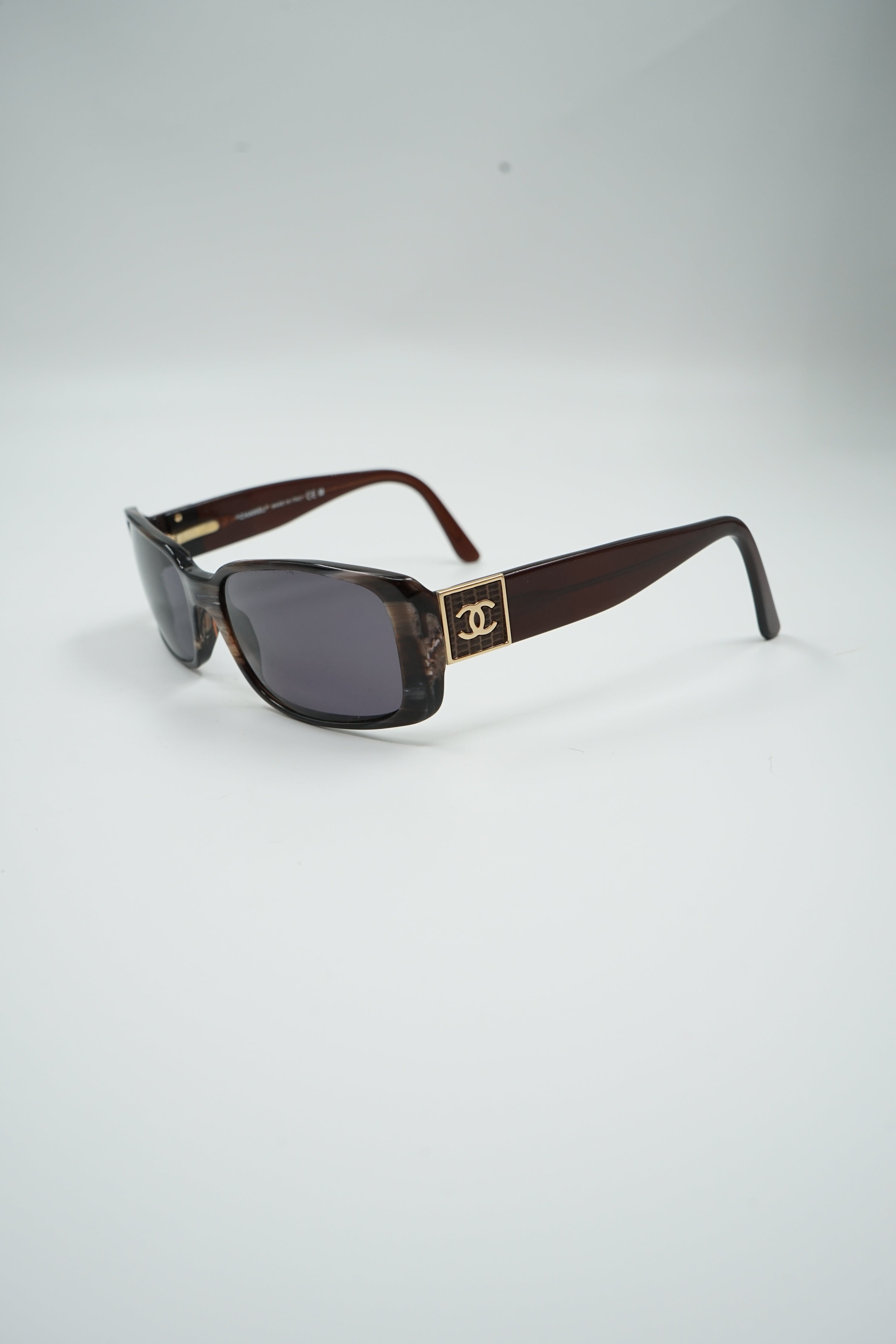 Chanel Brown Logo Sunglasses