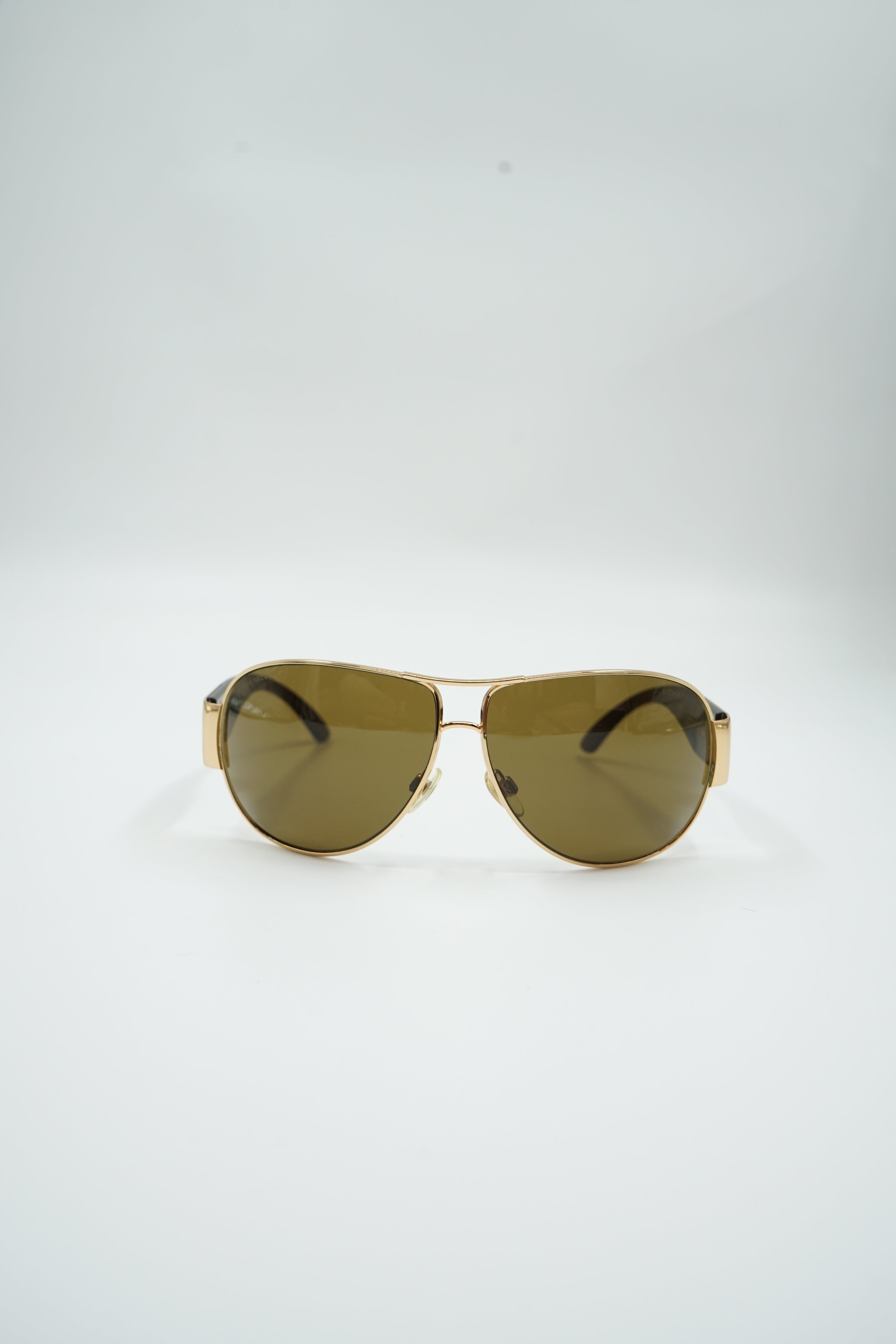 Chanel Gold Pilot Glasses