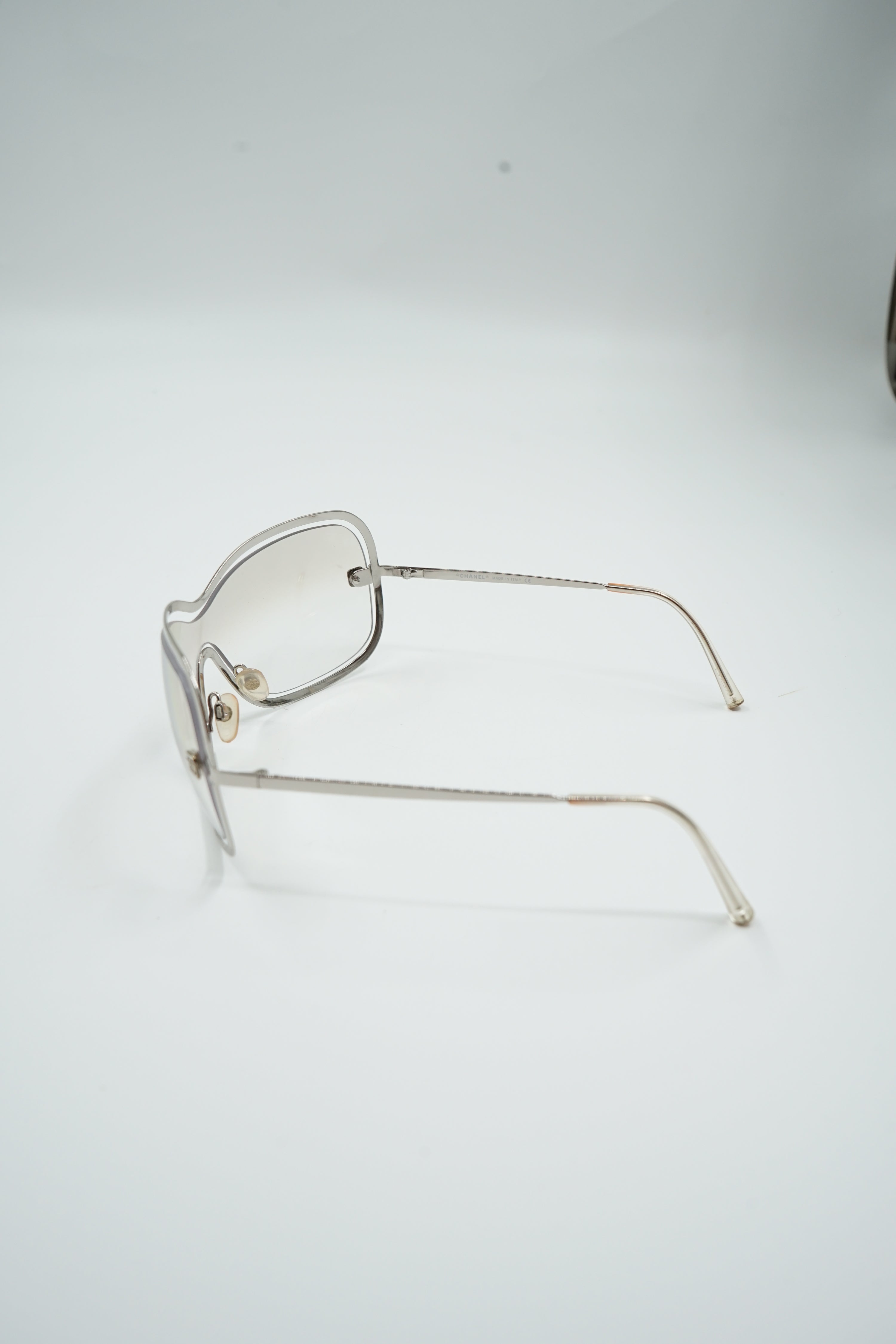 Chanel Transparent Silver Sunglasses