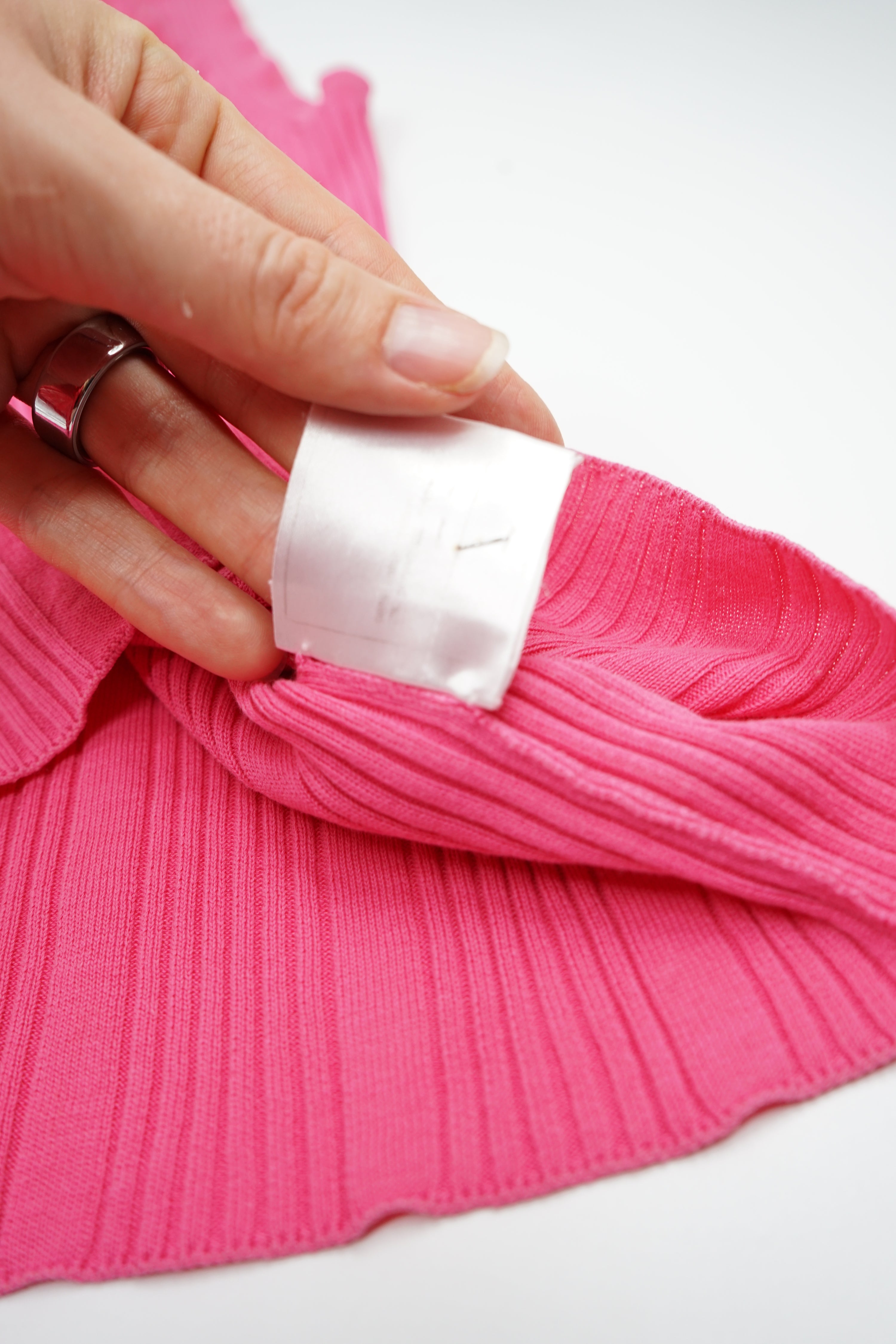 Chanel 2007 Pink Logo Button Top
