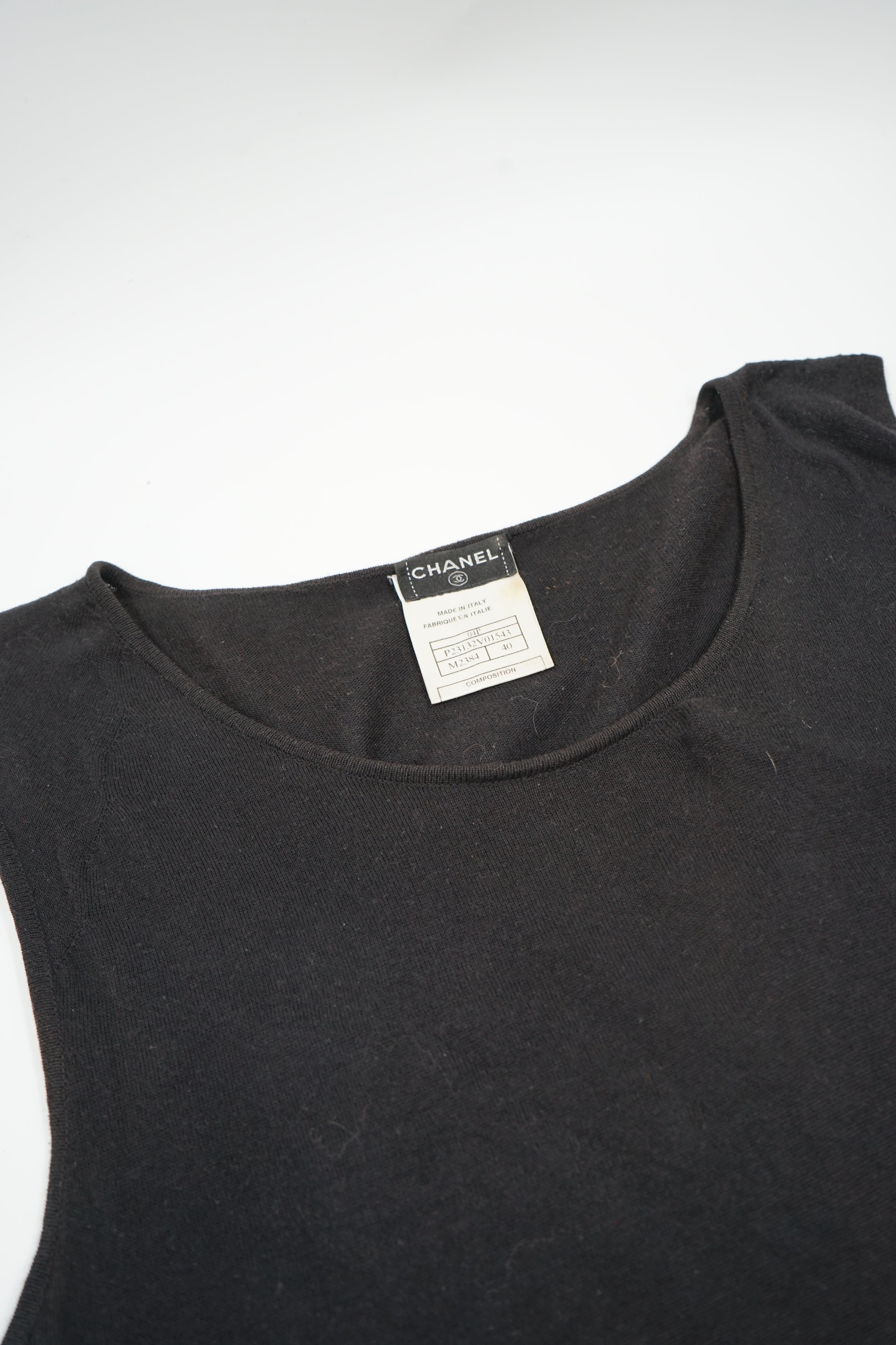 Chanel 2004 Knit Logo Vest Top