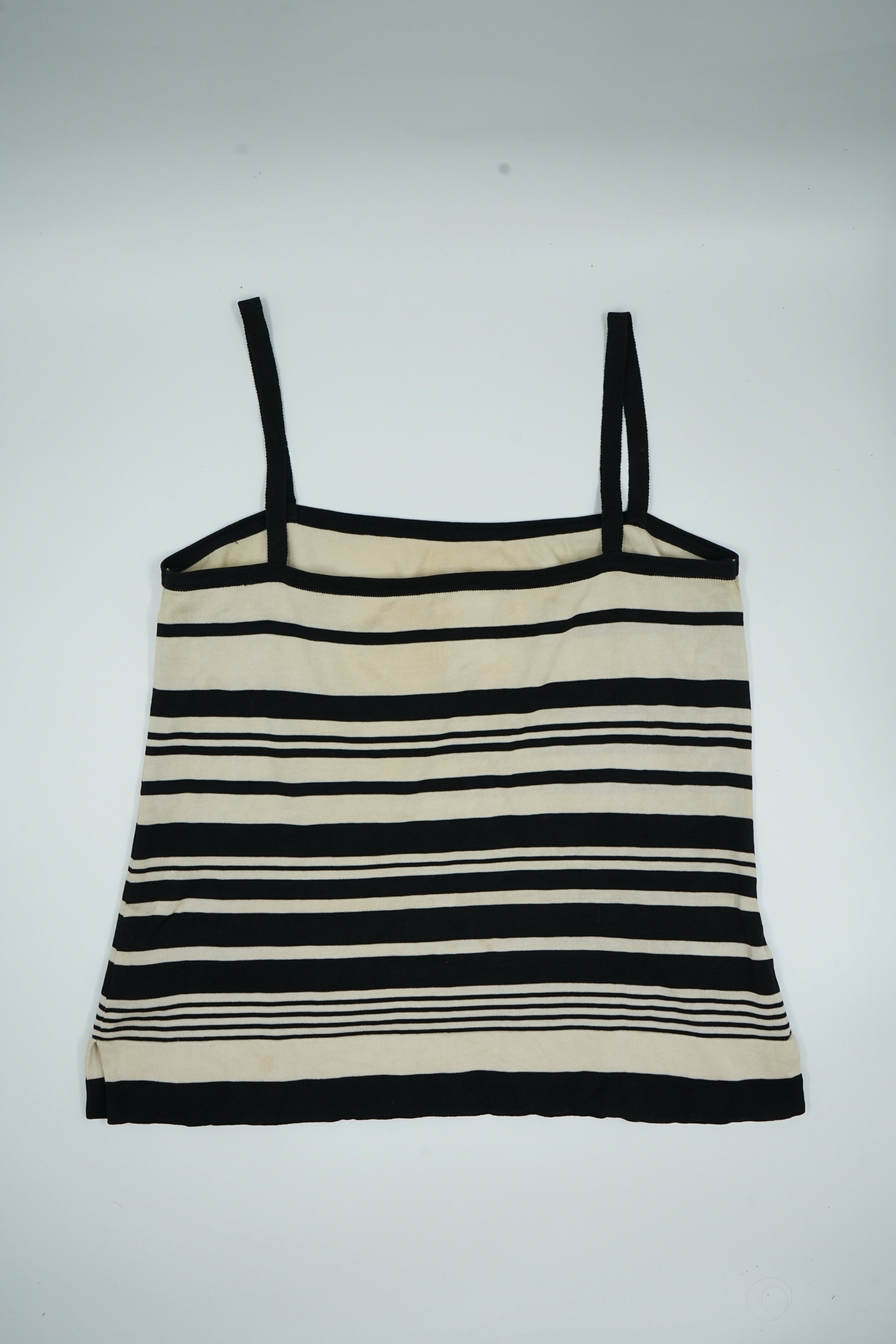 Chanel 1998 Logo Striped Top