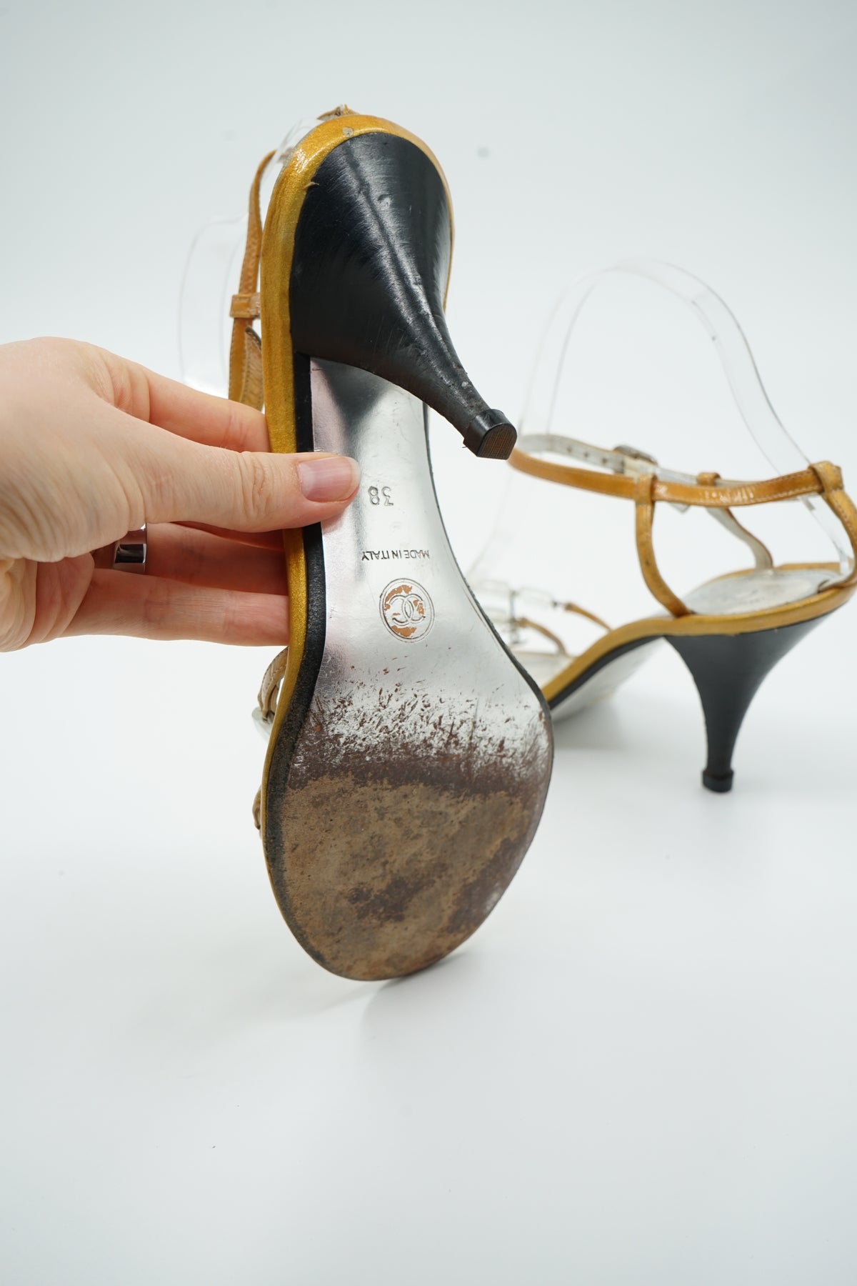 Chanel Ice Cube CC Charm Heels