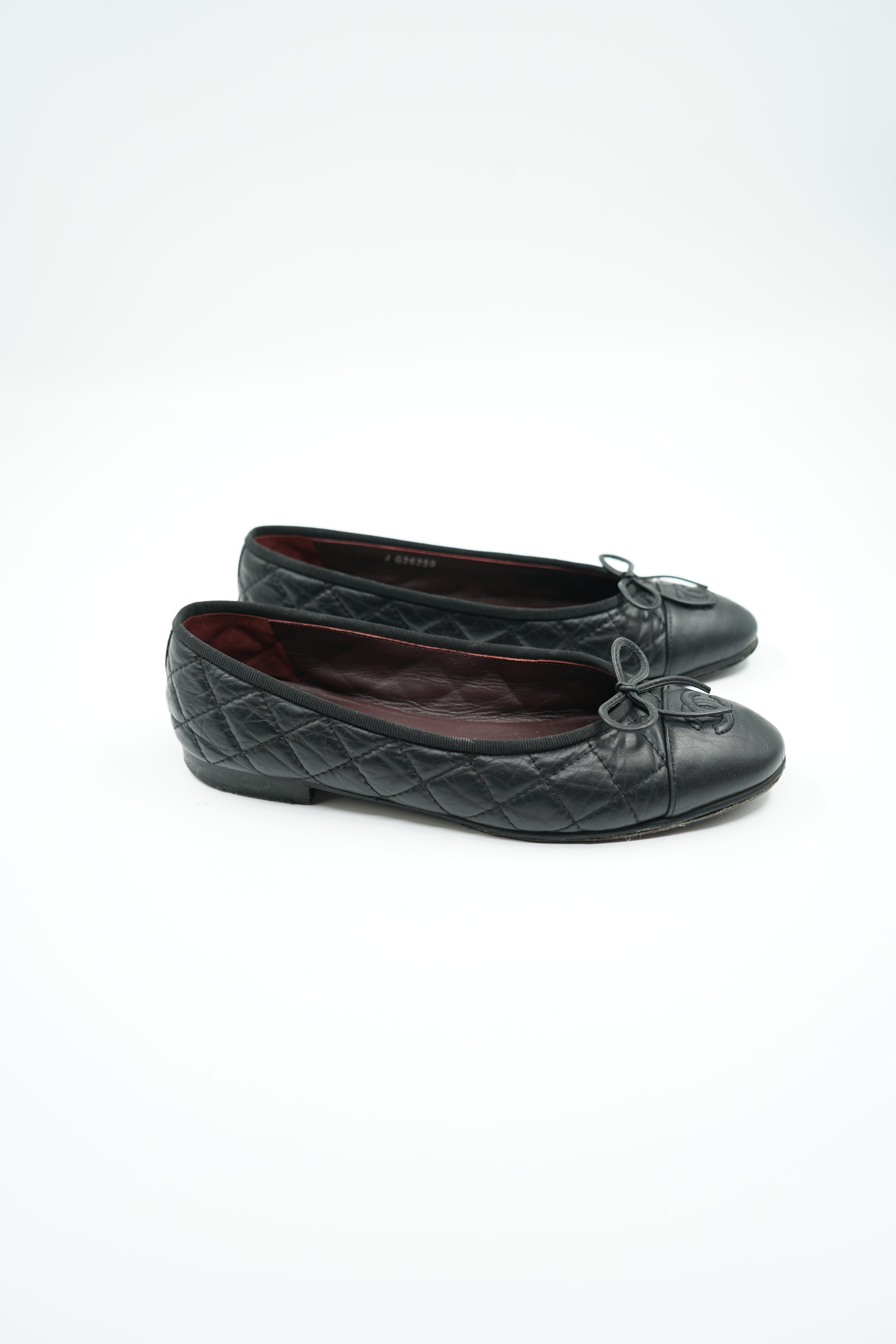 Chanel Quilted Ballet Flats Black