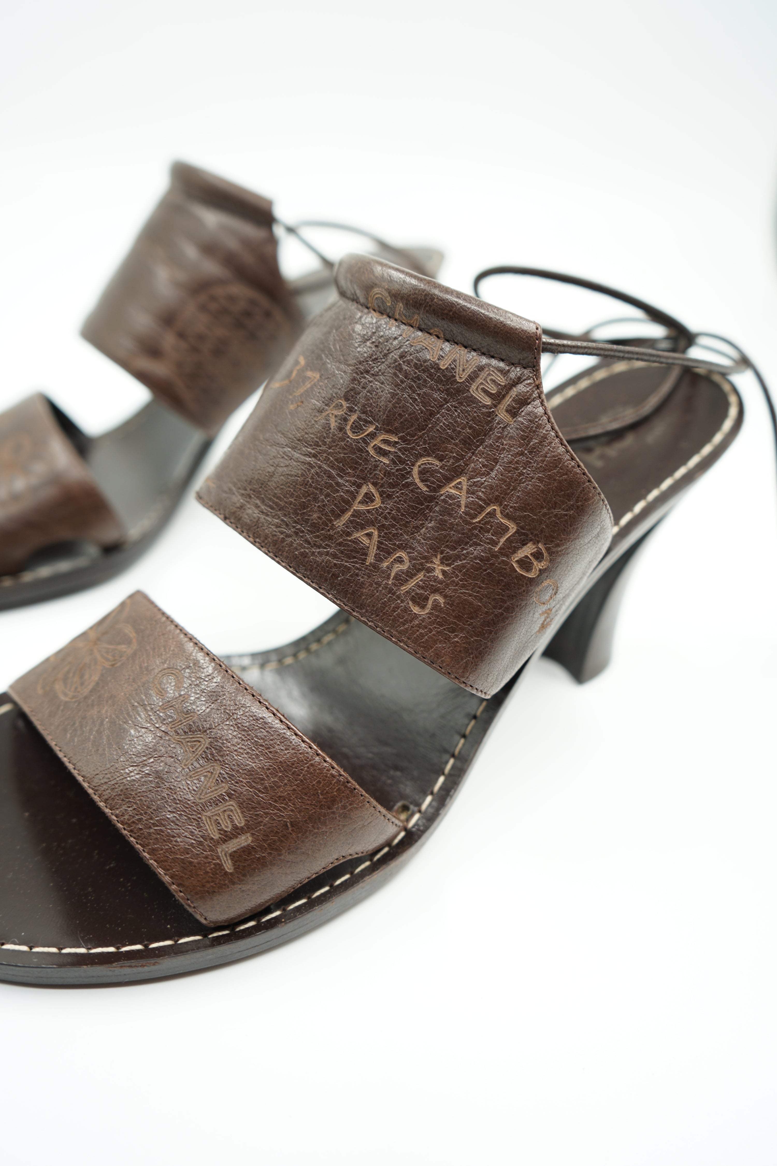 Chanel 2004 Mademoiselle Grafitti Mules