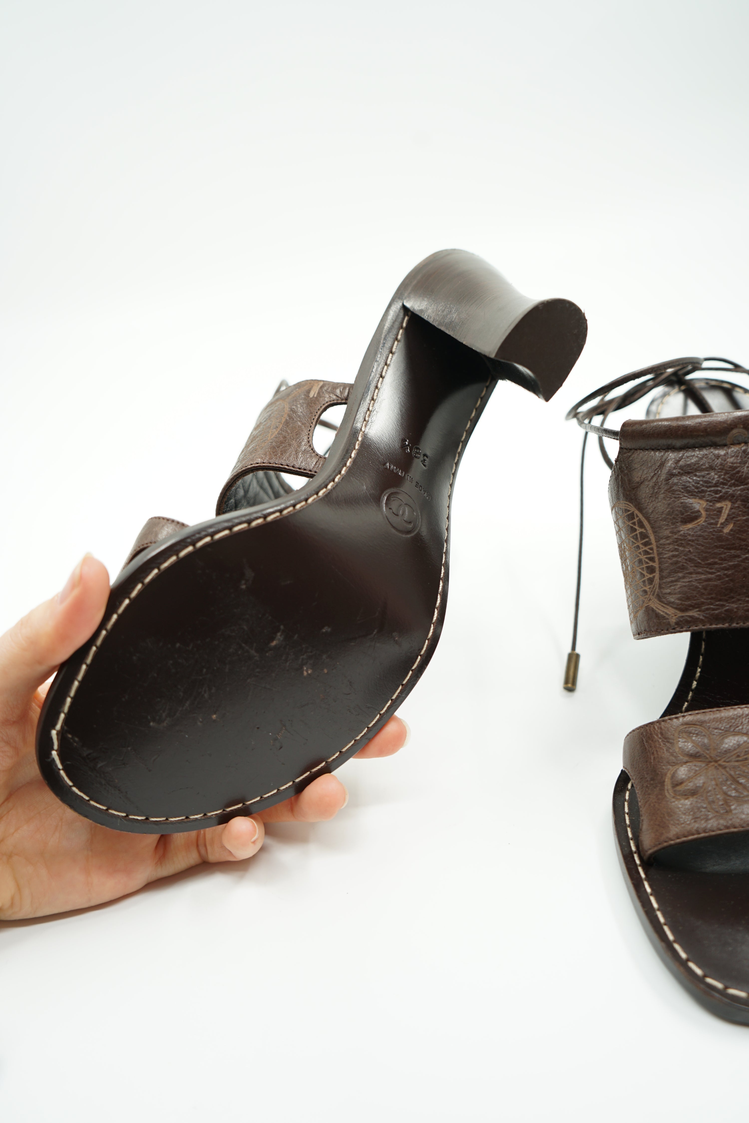 Chanel 2004 Mademoiselle Grafitti Mules