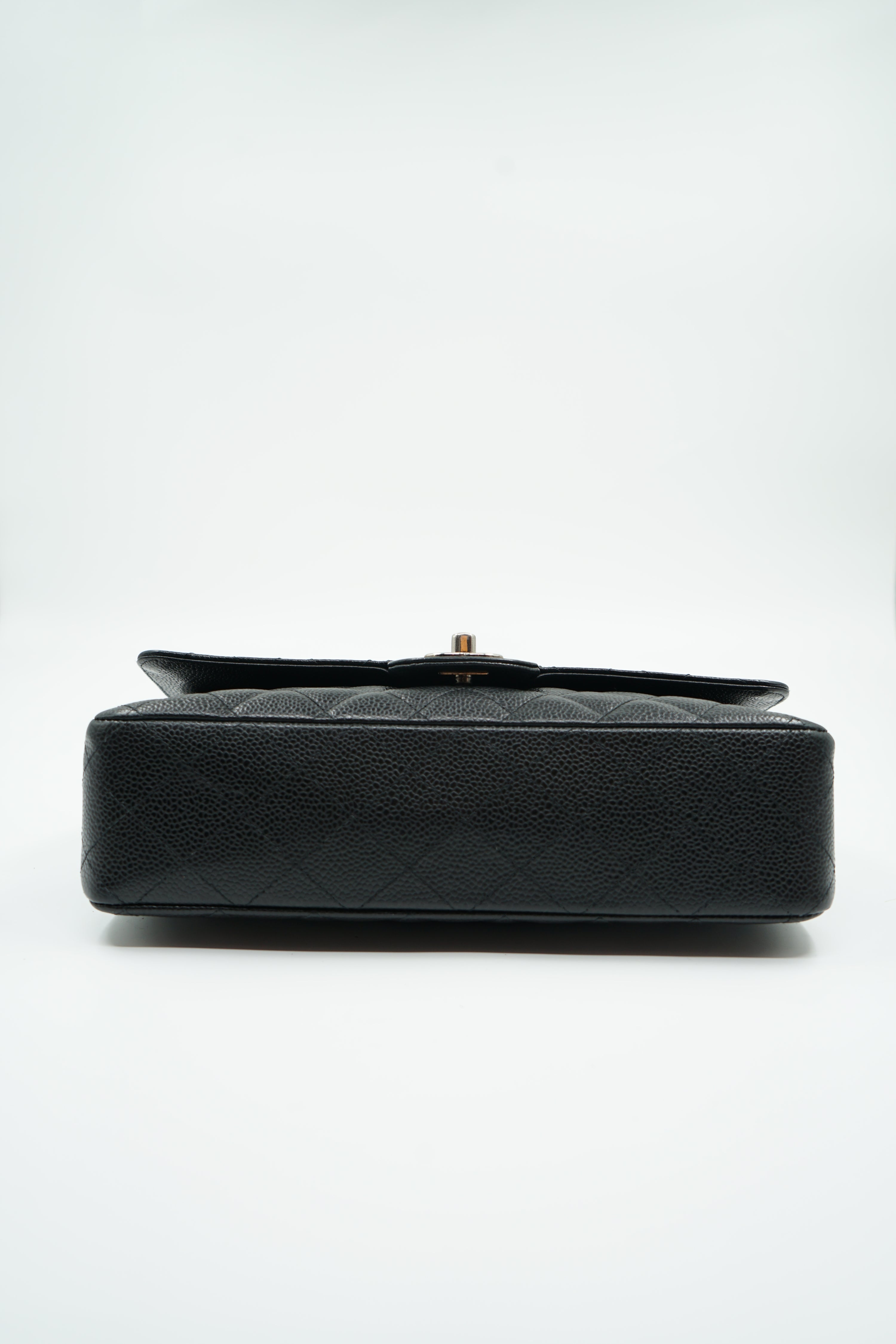 Chanel Medium Double Flap Bag Caviar Black