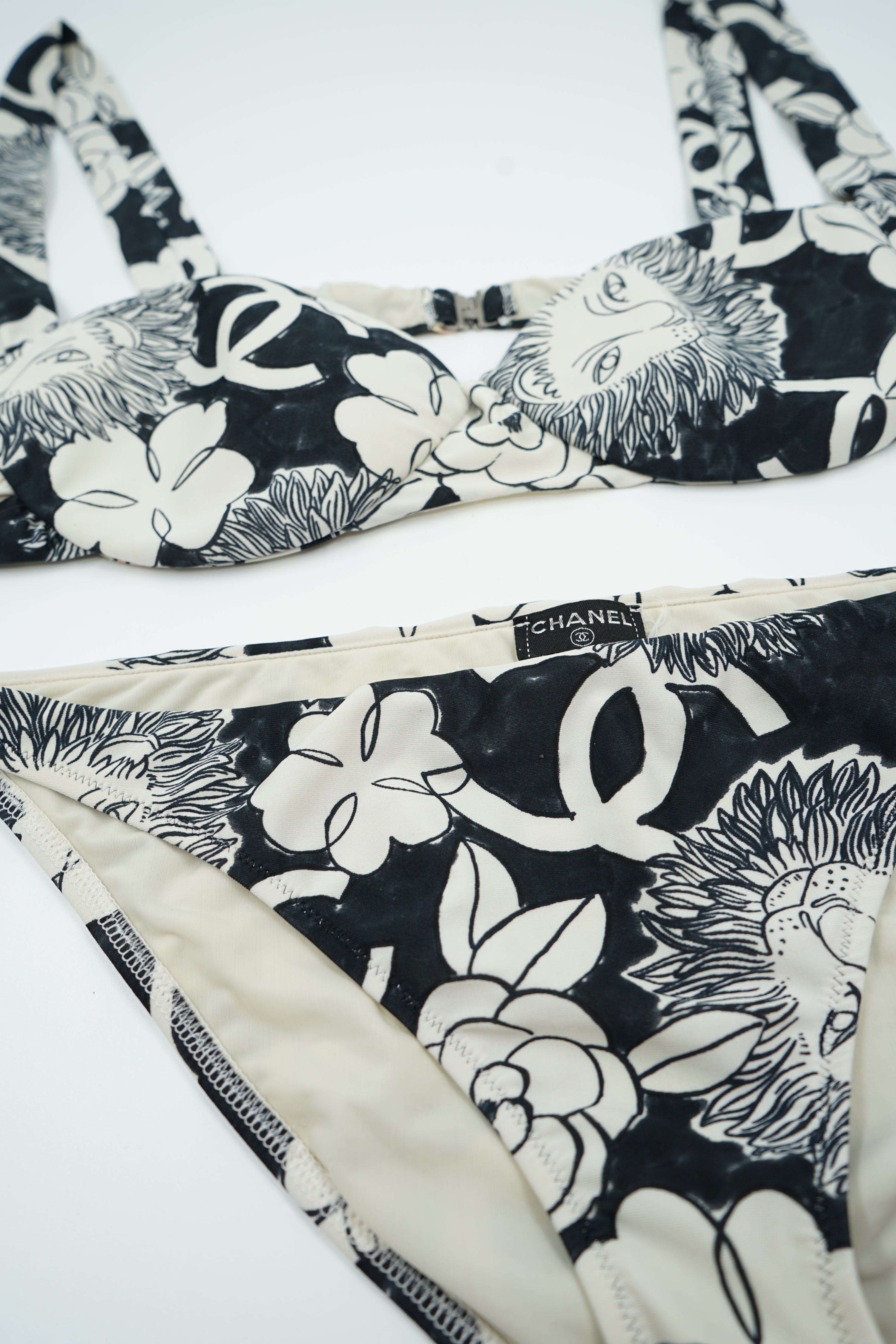 Chanel Logo Printed Bikini