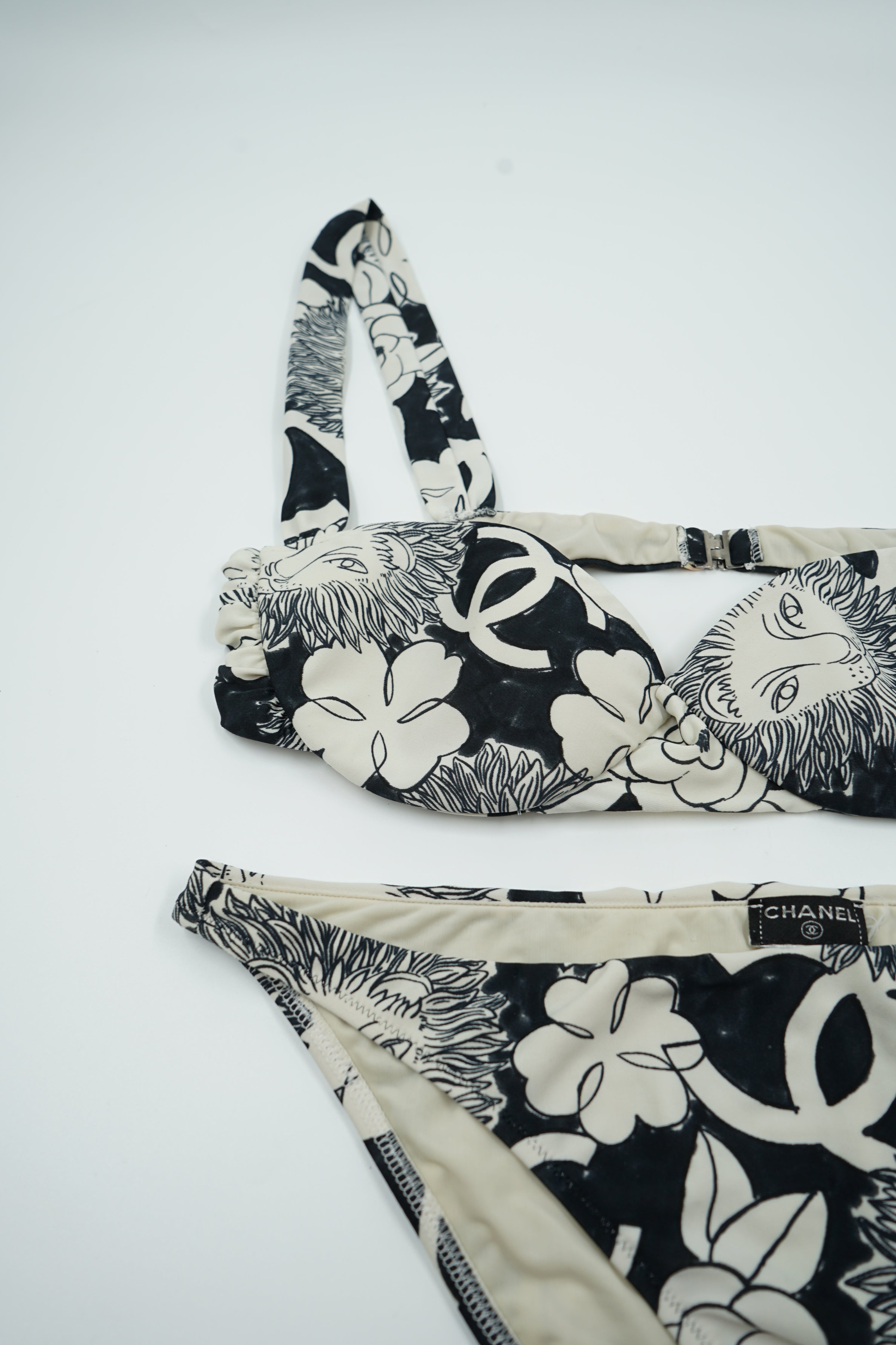 Chanel Logo Printed Bikini