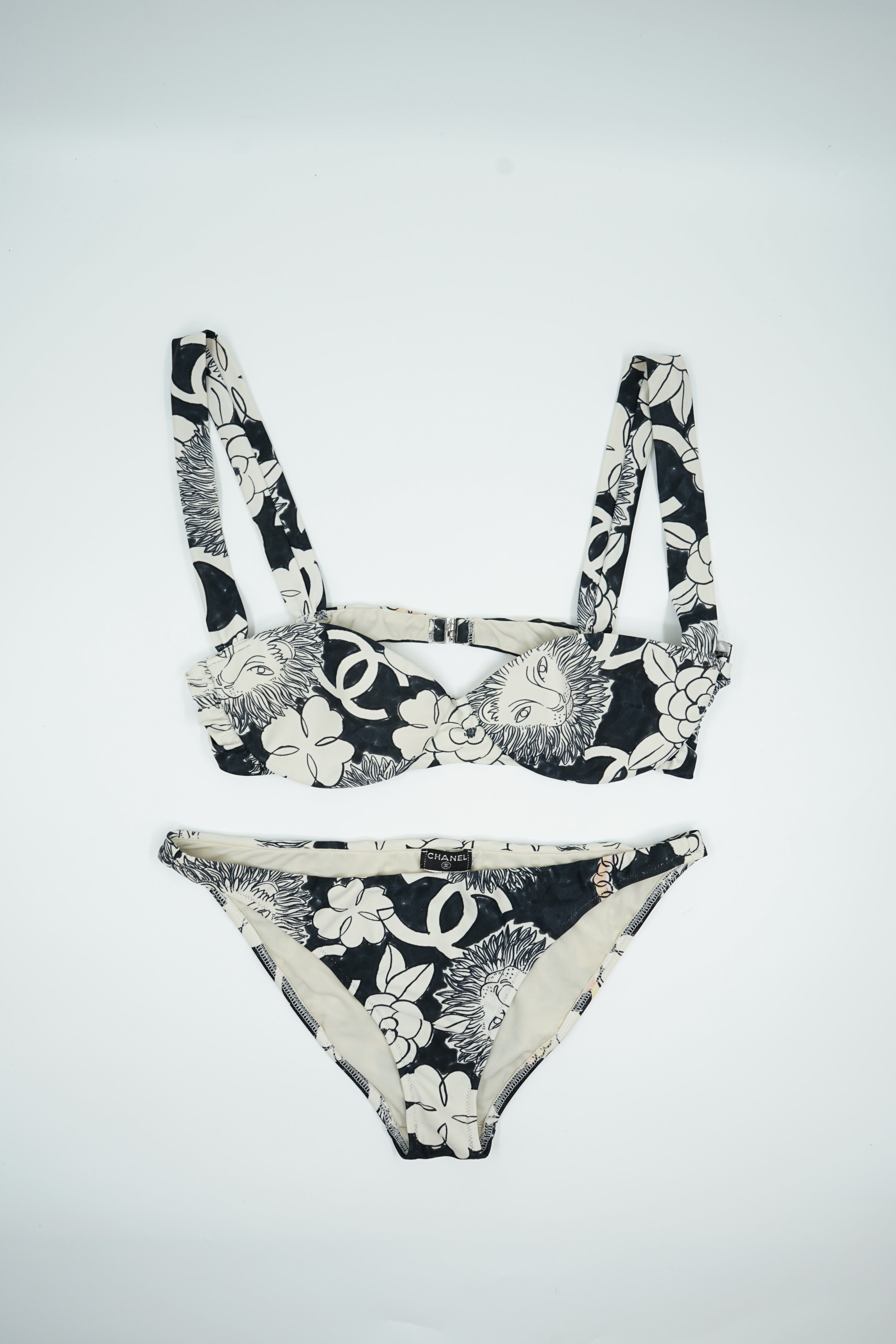 Chanel Logo Printed Bikini