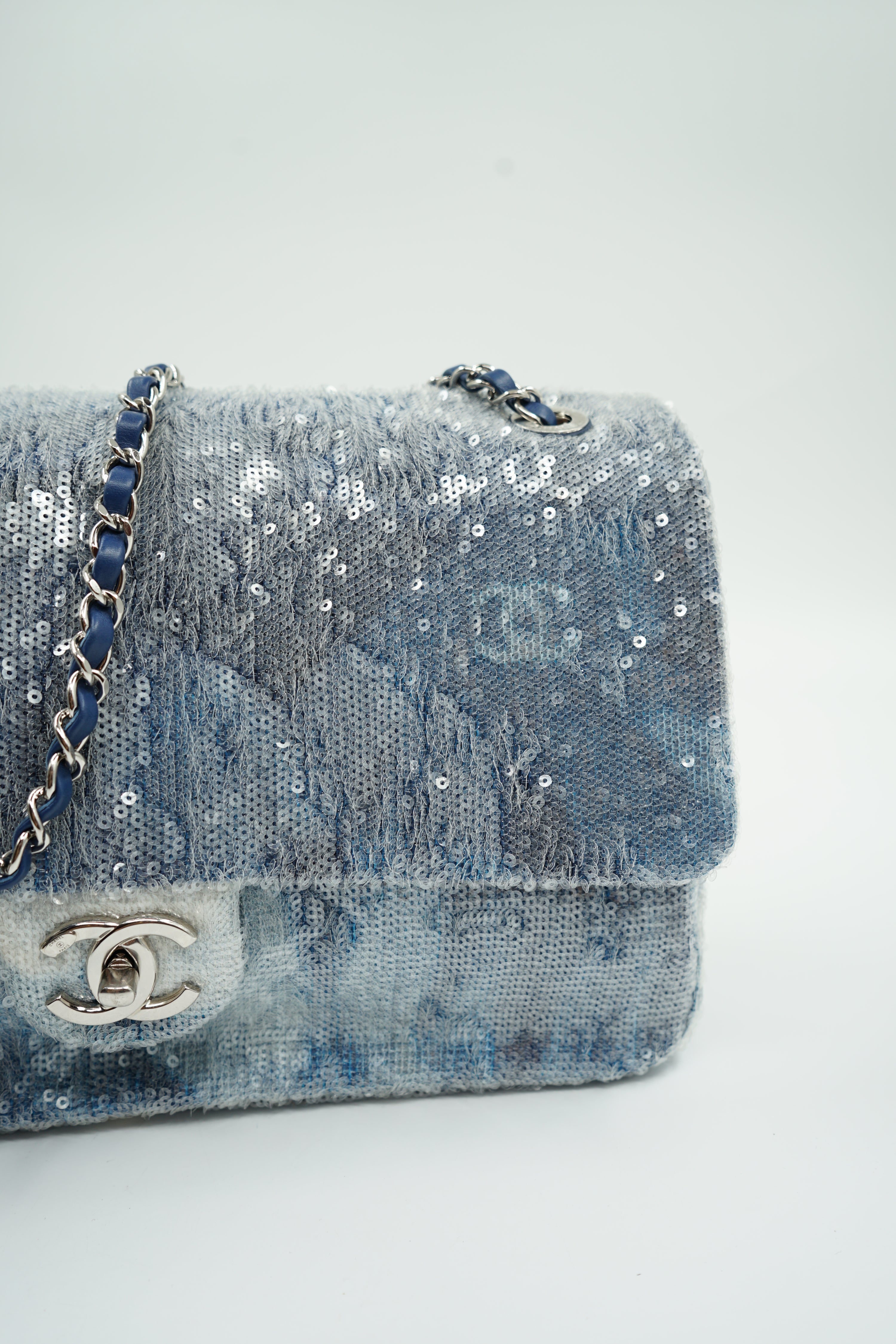 Chanel Maxi Waterfall Sequin Flap Bag