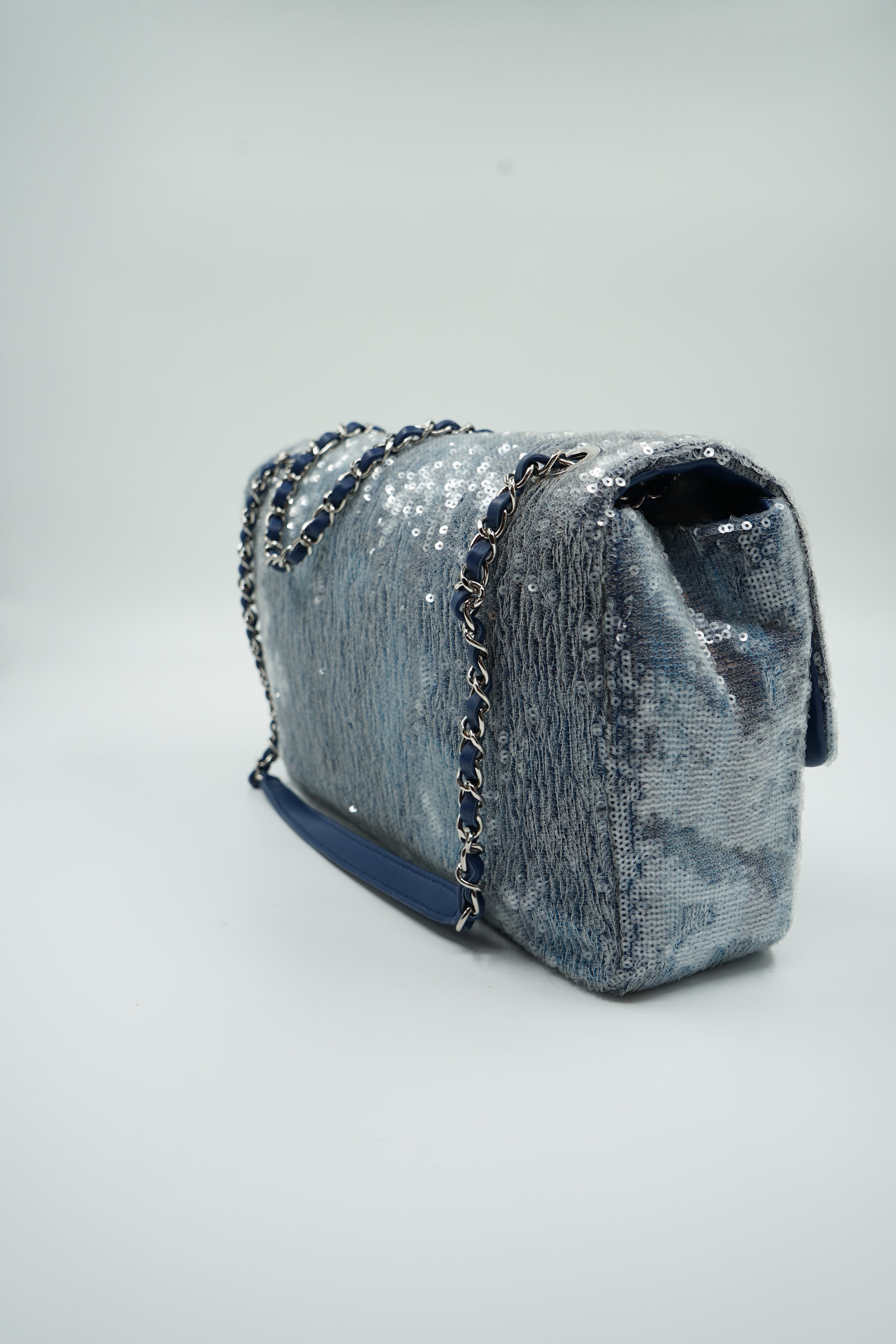Chanel Maxi Waterfall Sequin Flap Bag