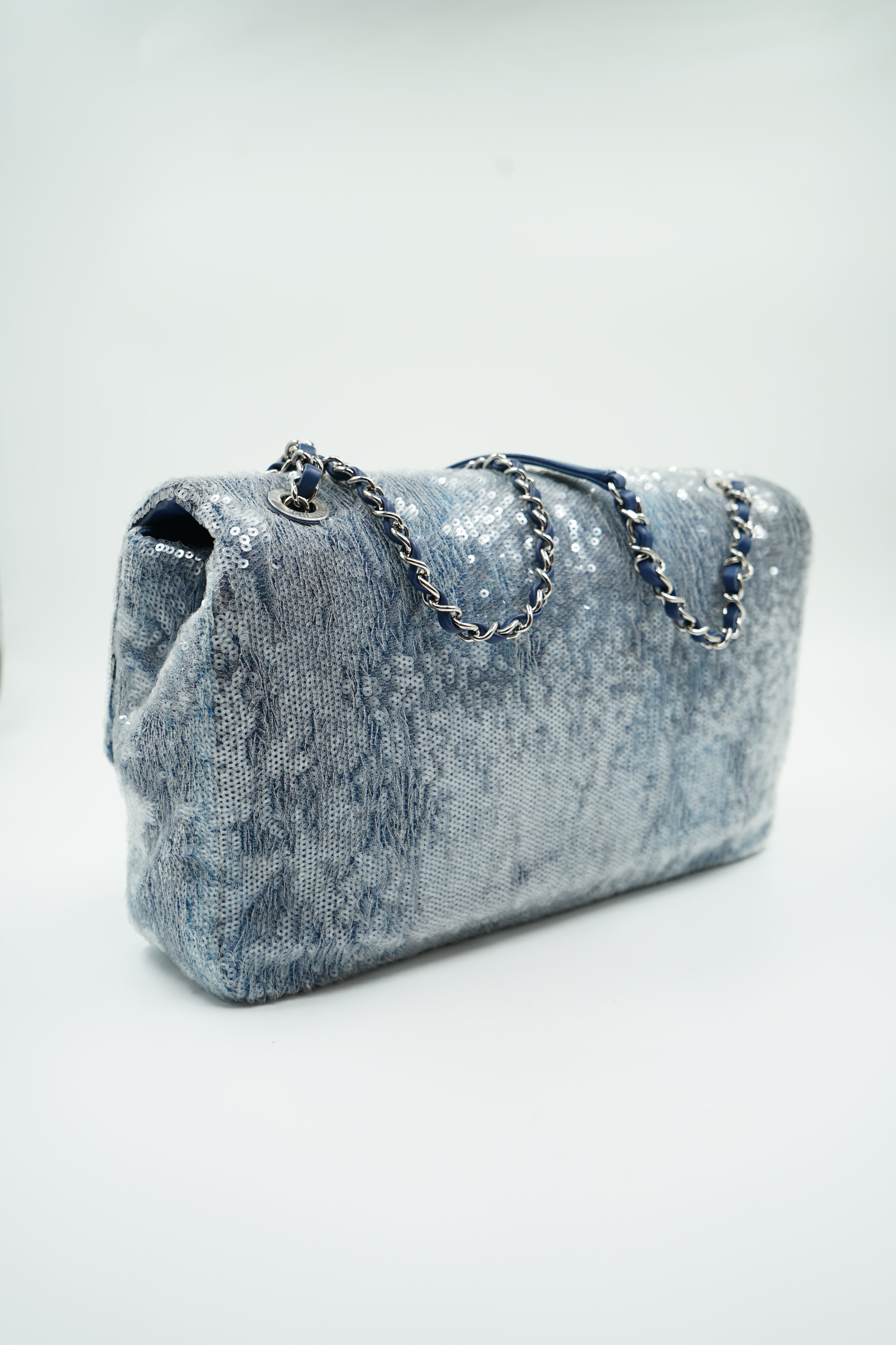 Chanel Maxi Waterfall Sequin Flap Bag