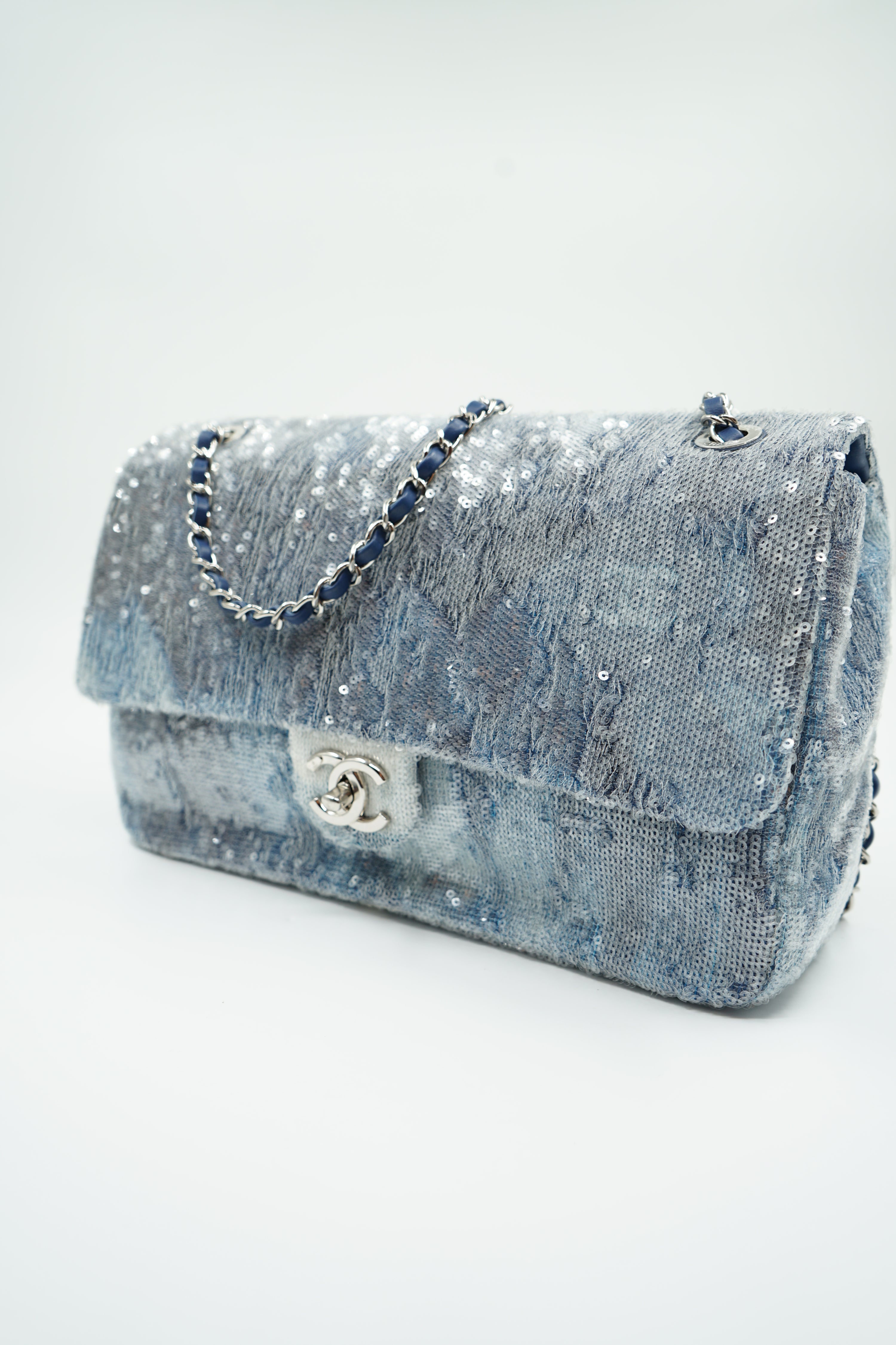 Chanel Maxi Waterfall Sequin Flap Bag
