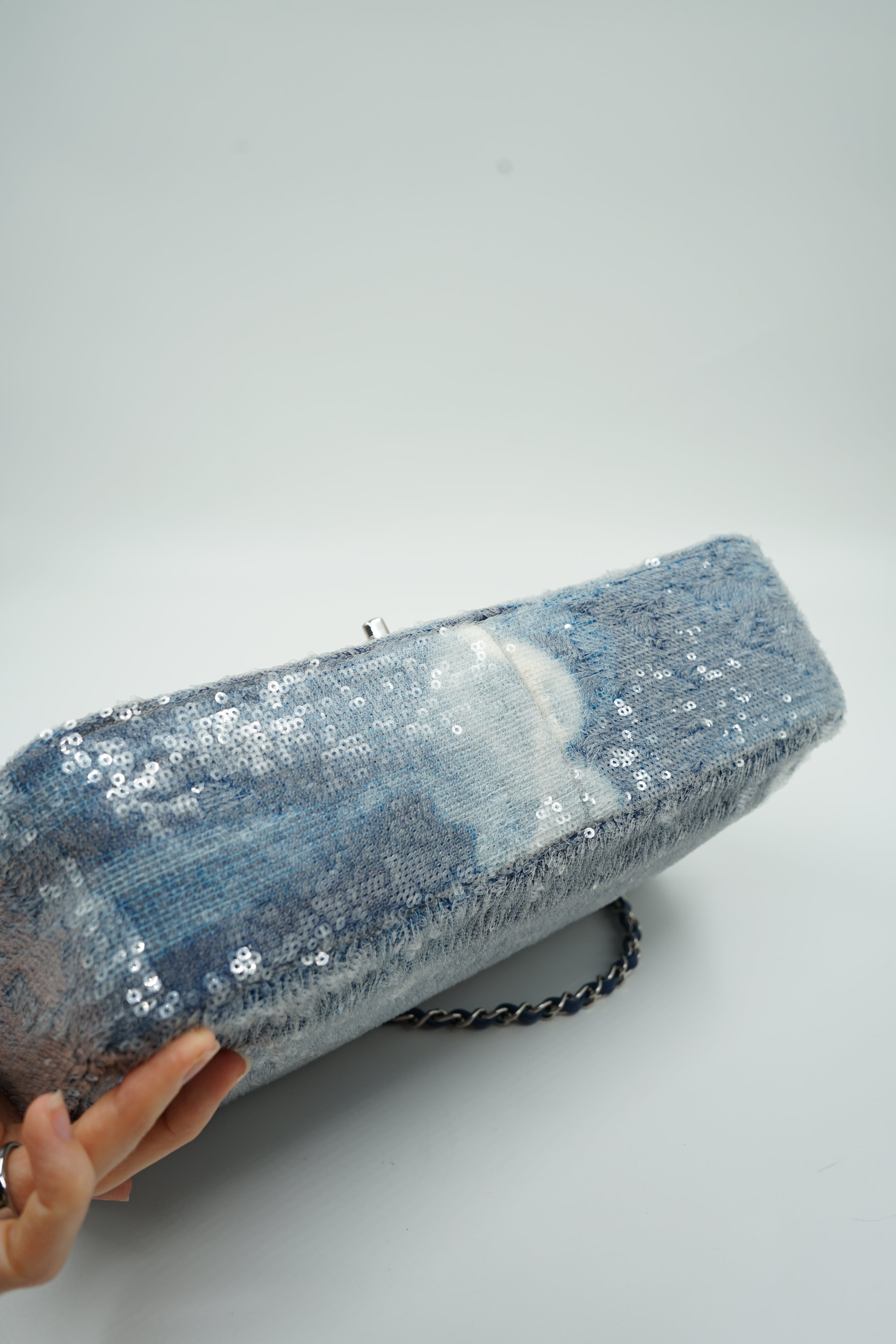 Chanel Maxi Waterfall Sequin Flap Bag