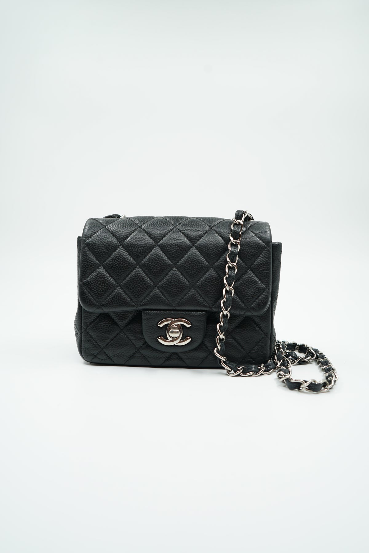 Chanel Mini Square Caviar Black