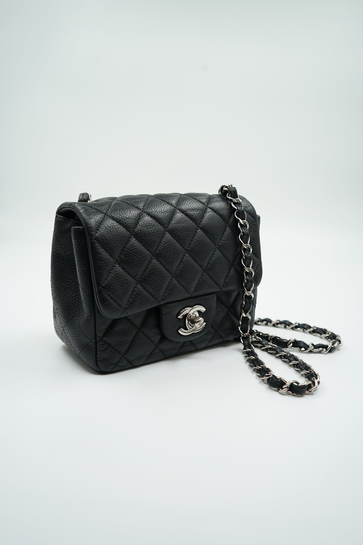 Chanel Mini Square Caviar Black