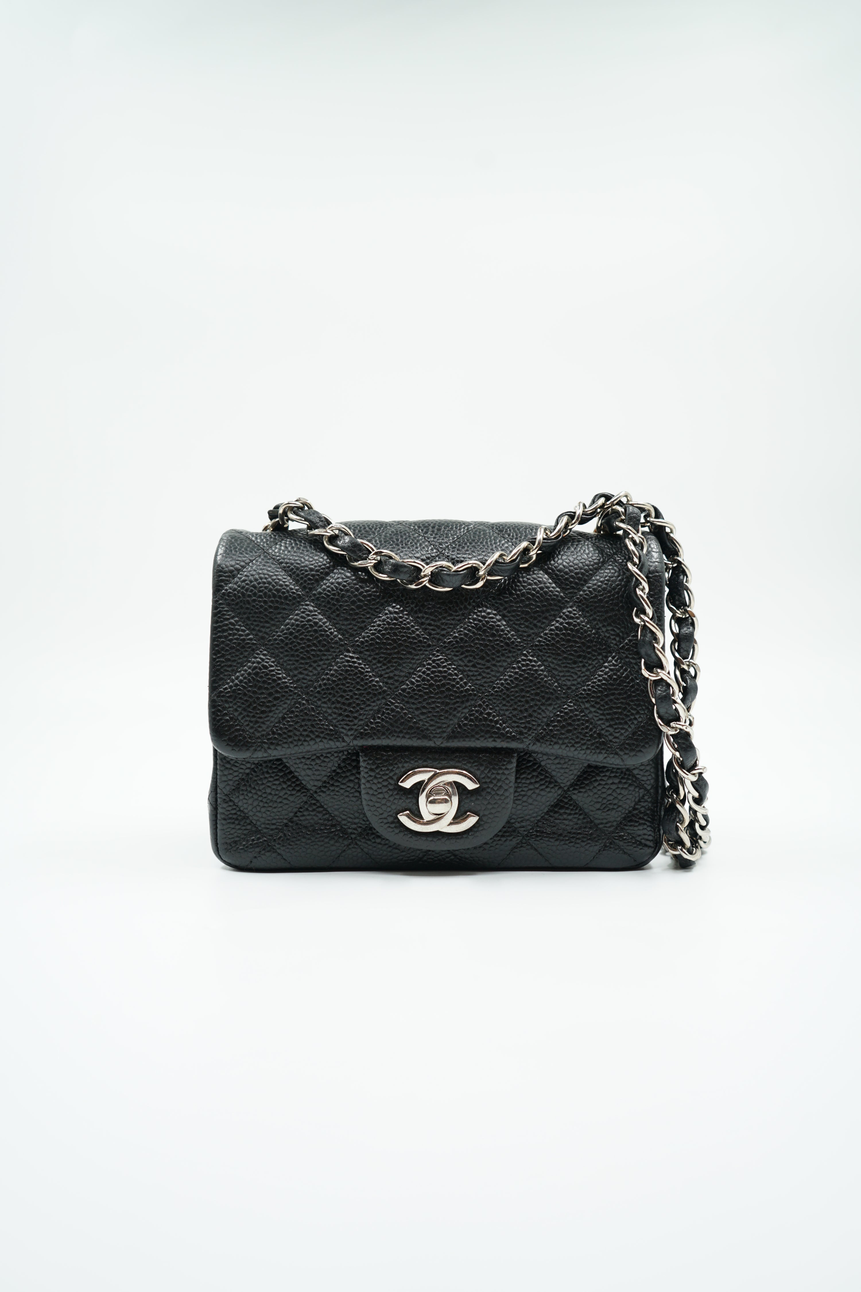 Chanel Mini Square Caviar Black