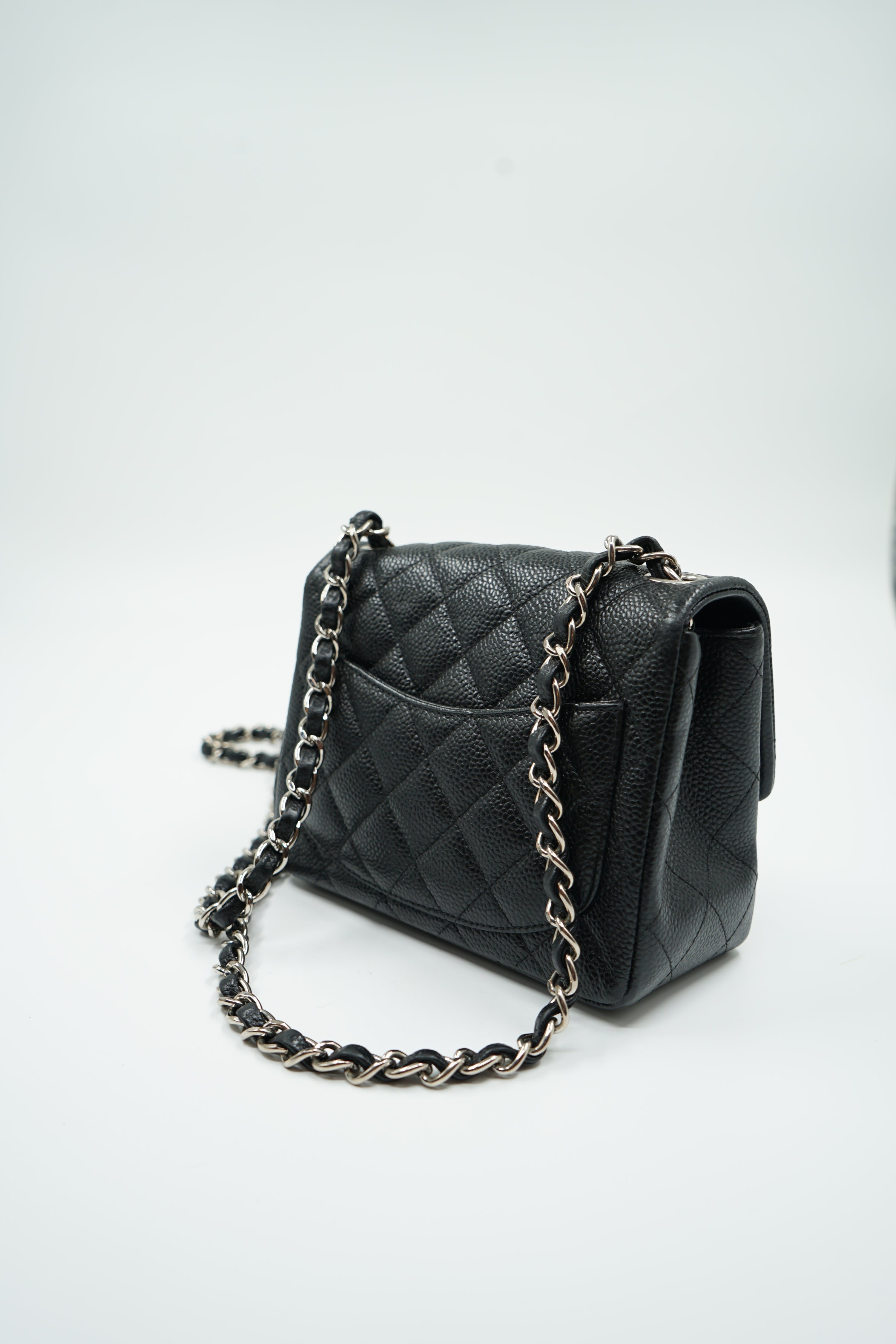 Chanel Mini Square Caviar Black