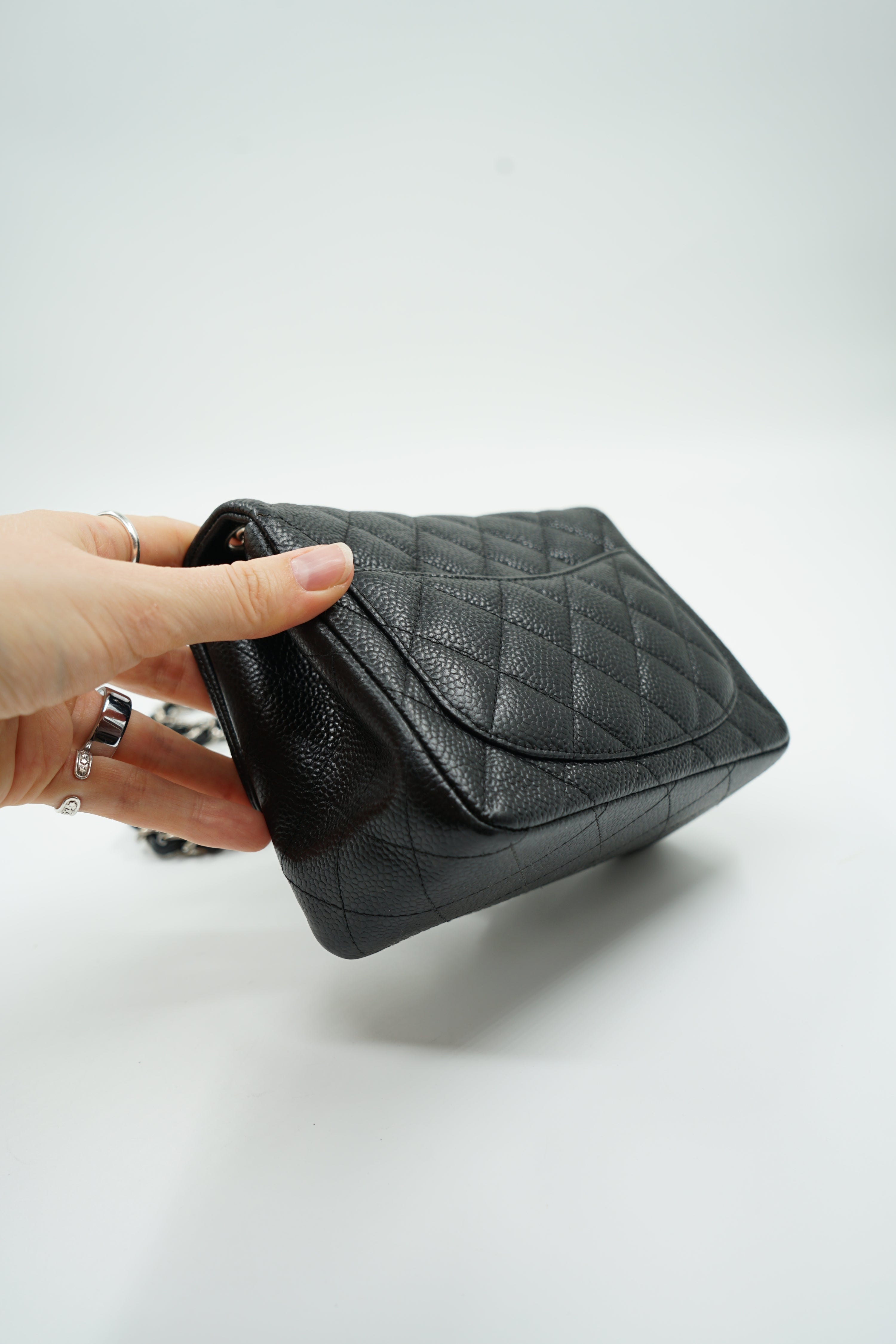 Chanel Mini Square Caviar Black