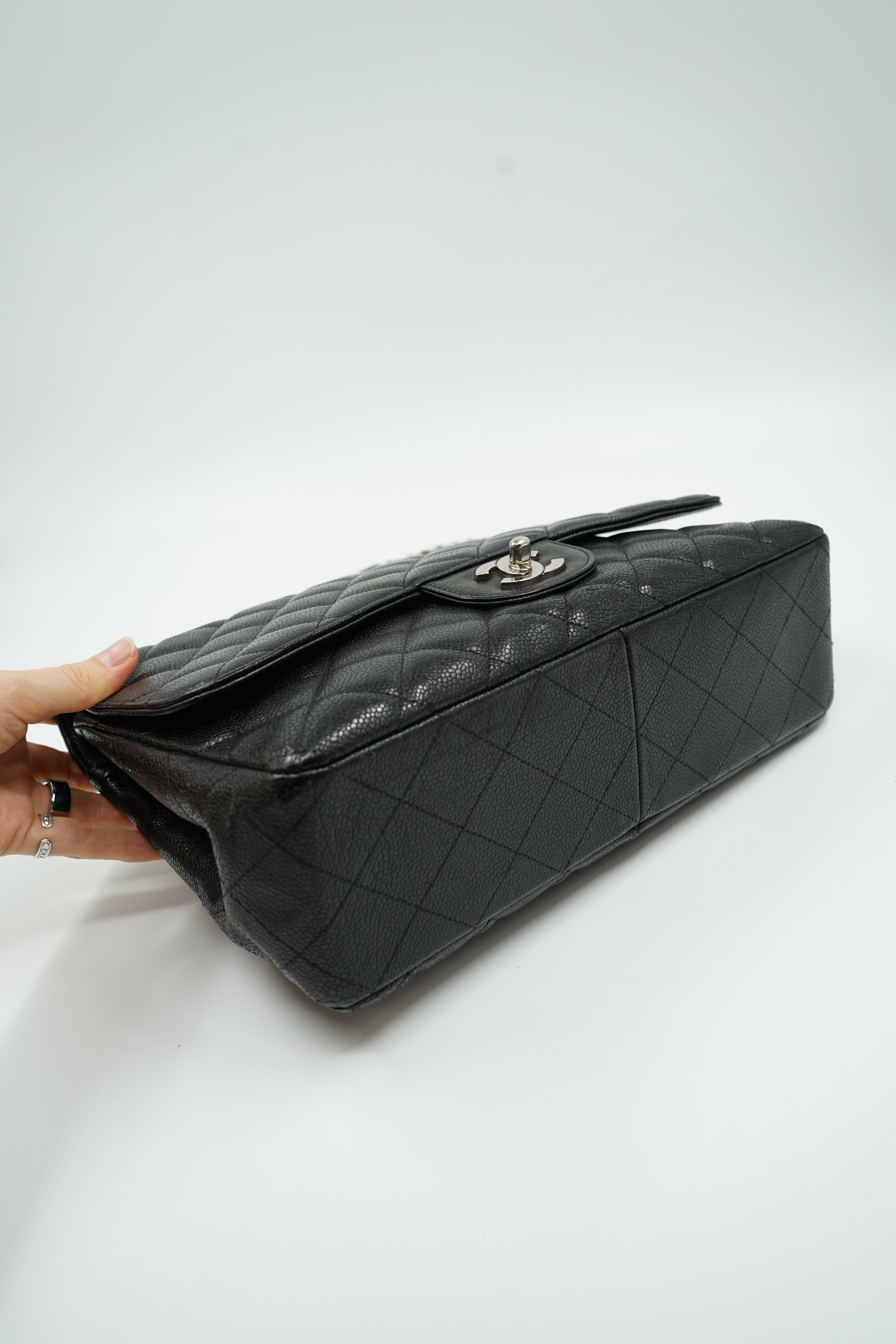 Chanel Jumbo Caviar Single Flap Bag