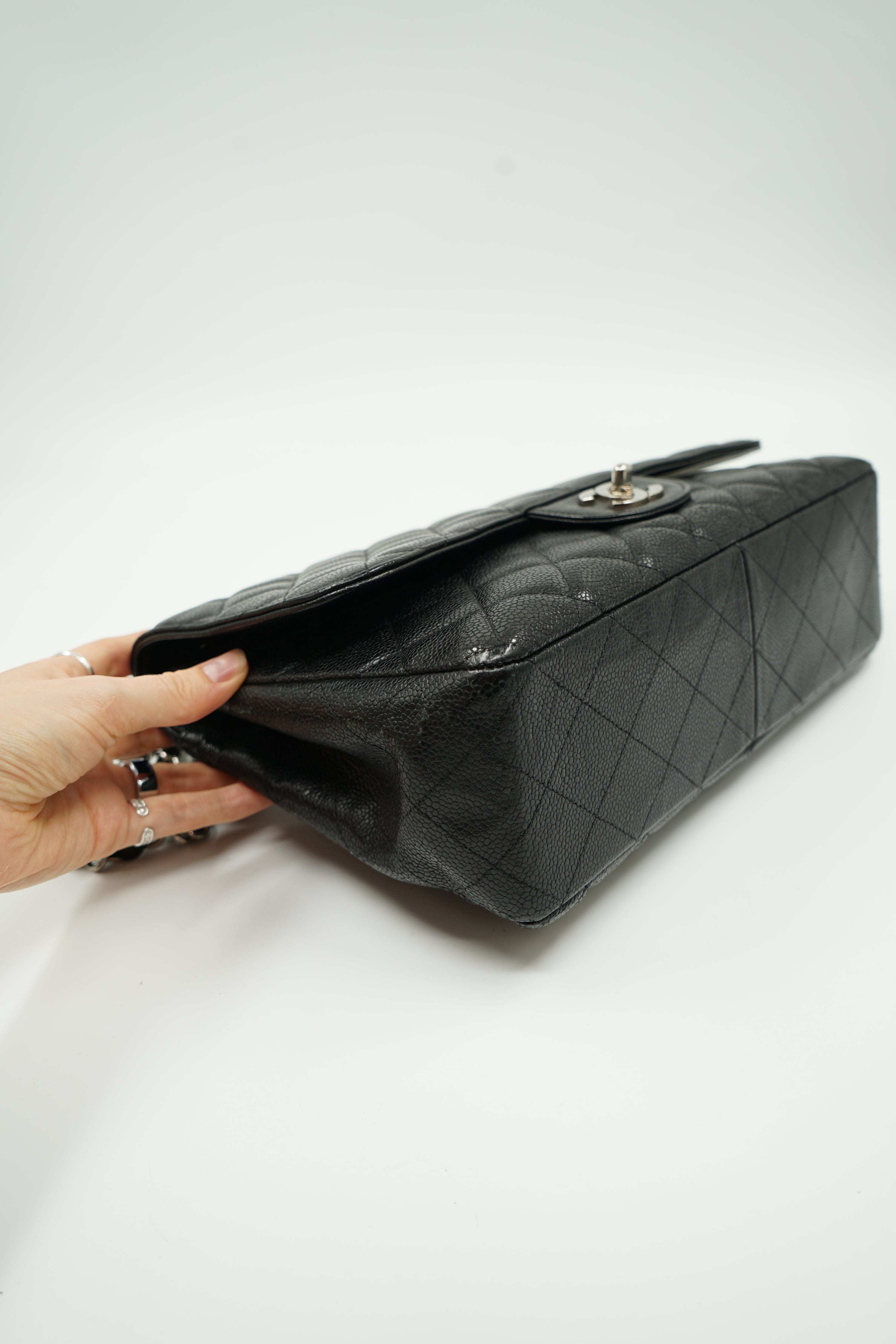 Chanel Jumbo Caviar Single Flap Bag