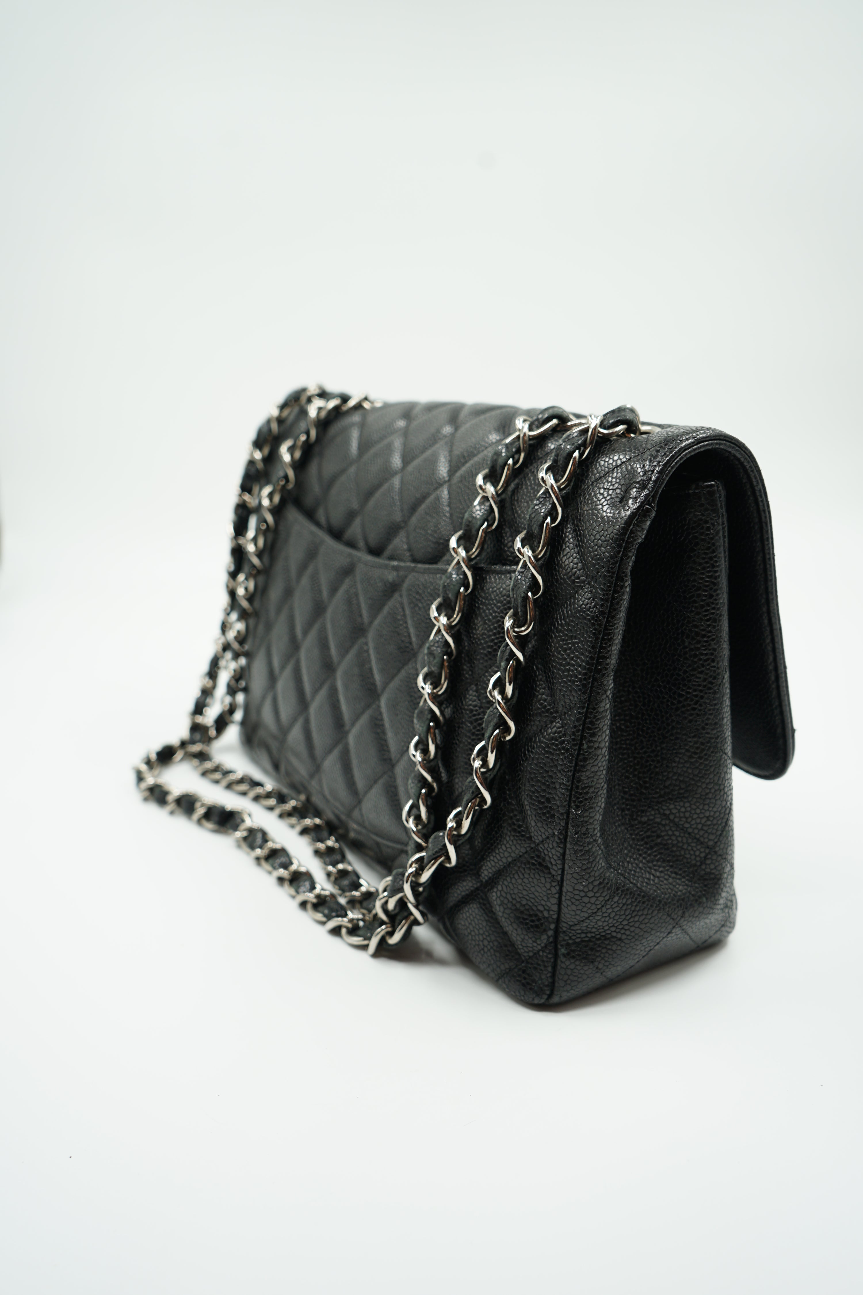 Chanel Jumbo Caviar Single Flap Bag