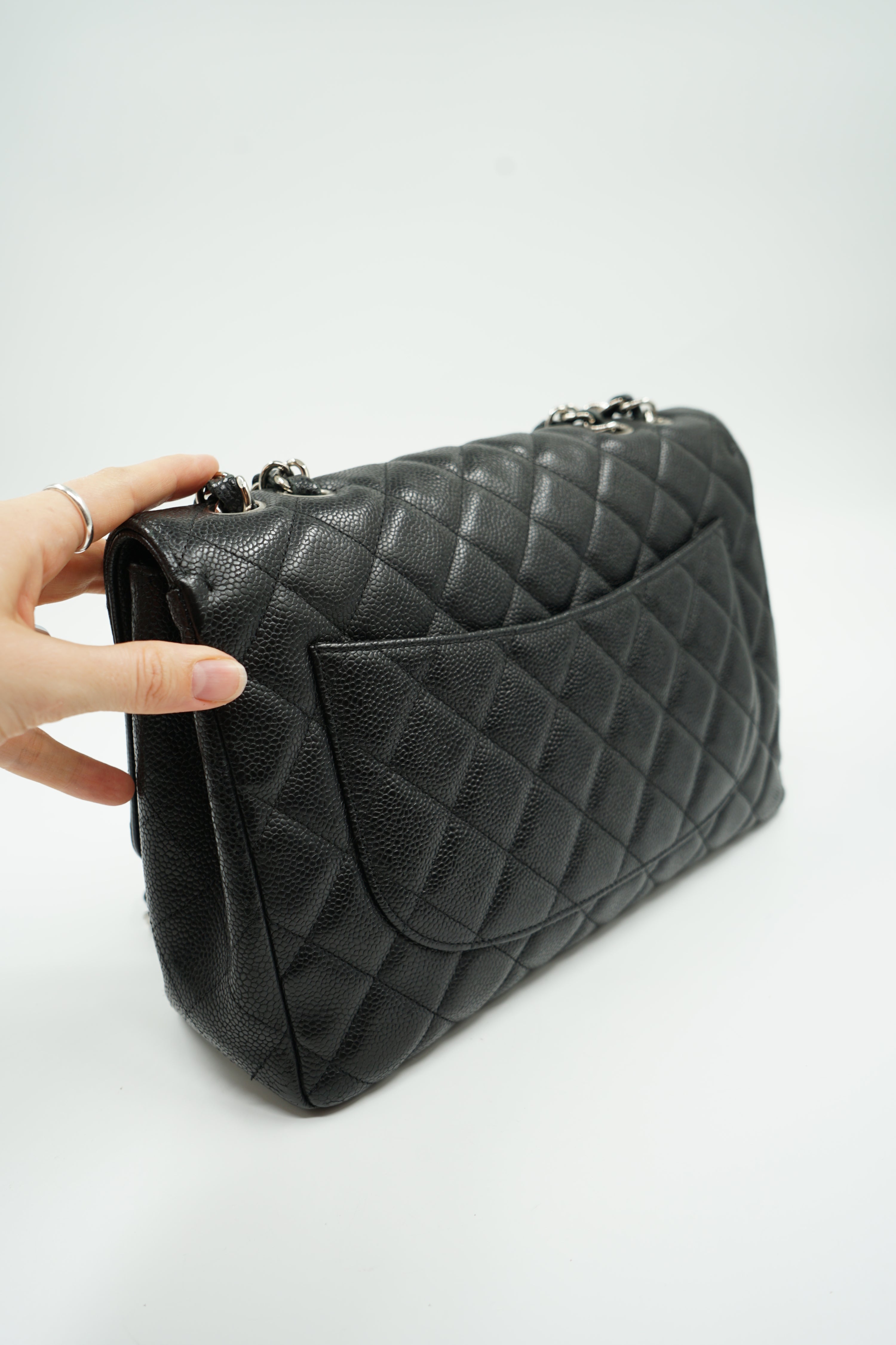Chanel Jumbo Caviar Single Flap Bag