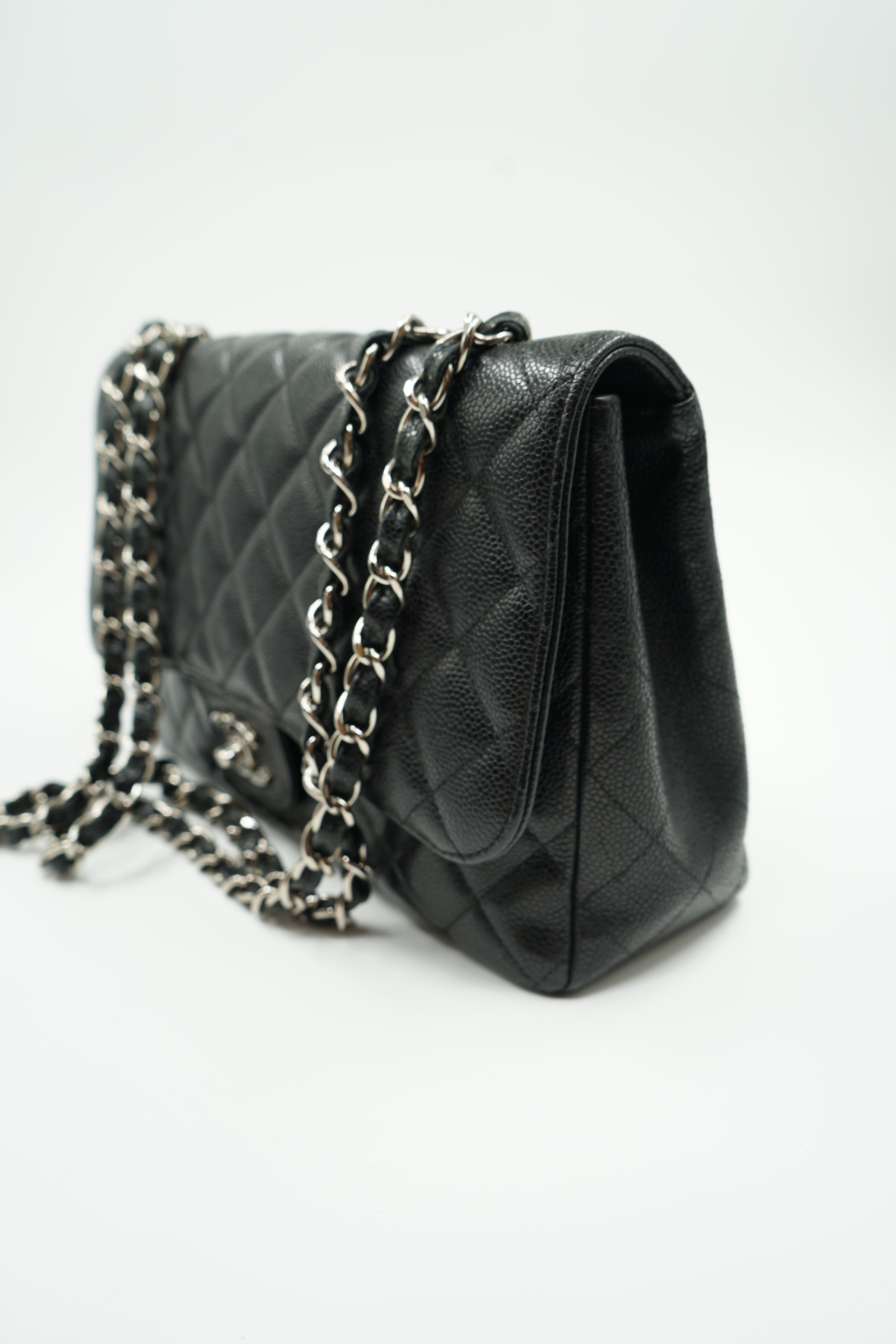 Chanel Jumbo Caviar Single Flap Bag