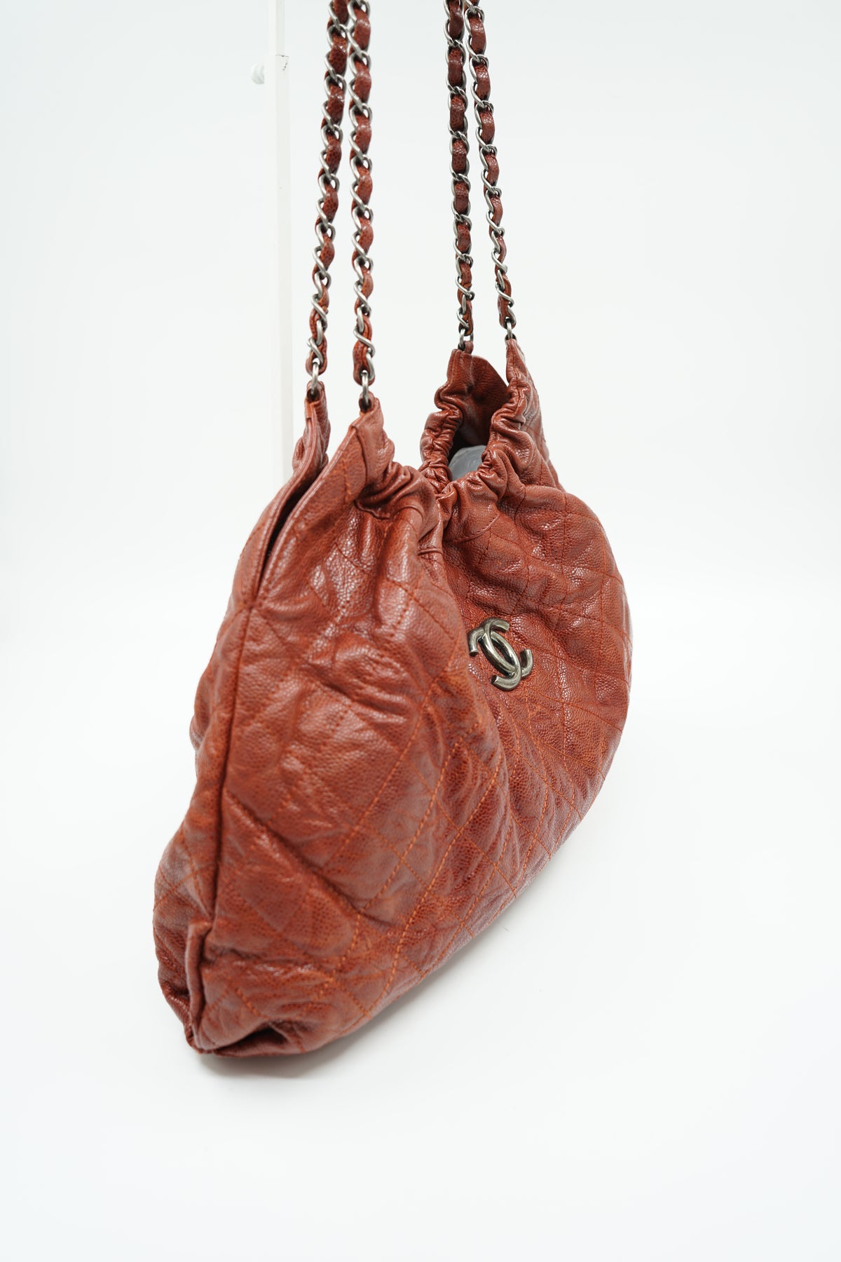 Chanel CC Elastic Hobo Bag