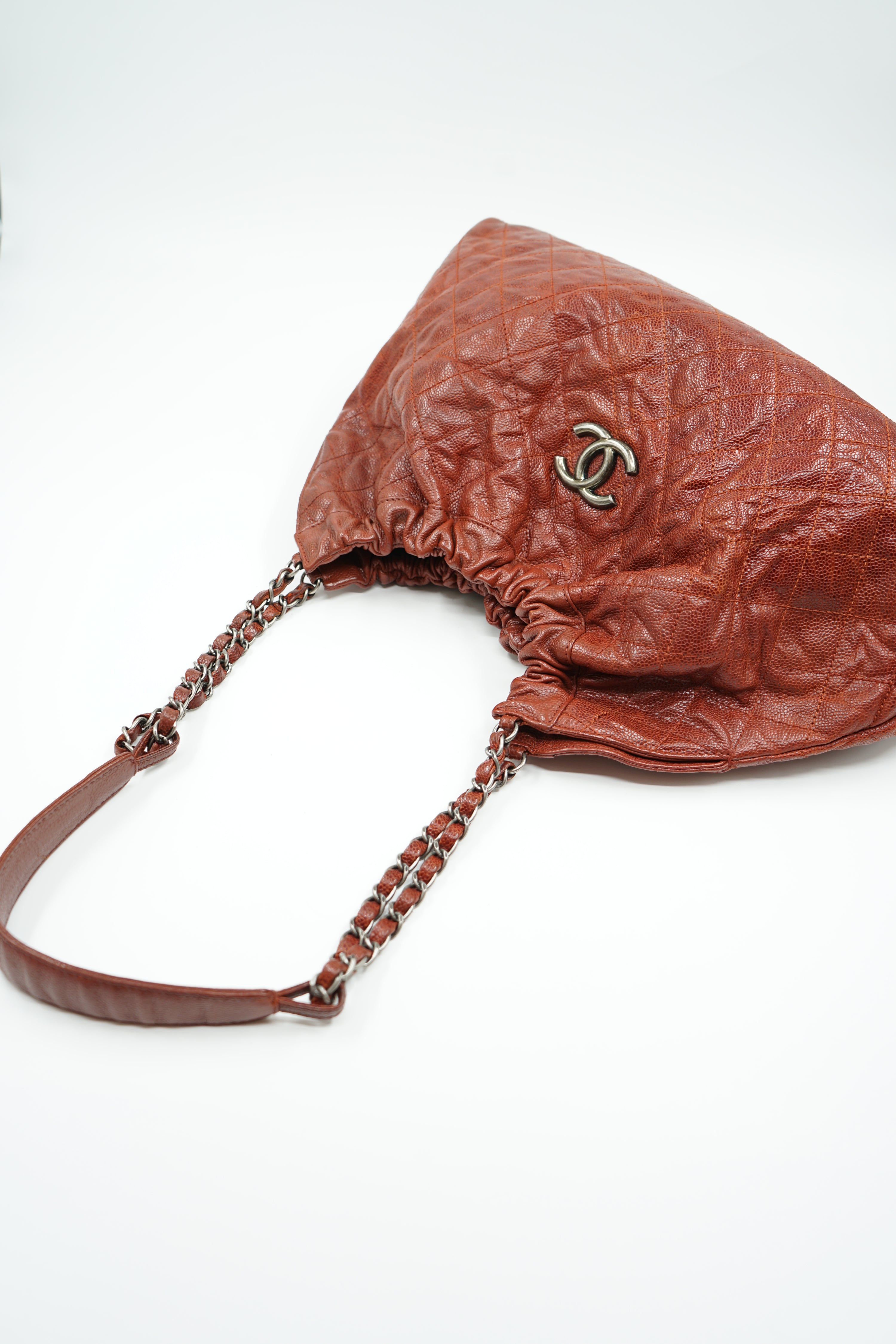 Chanel CC Elastic Hobo Bag