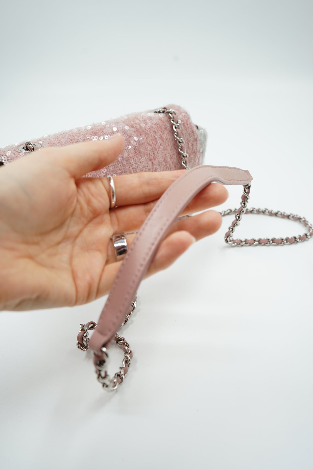 Chanel Waterfall Sequin Tricolor Mini Flap Bag