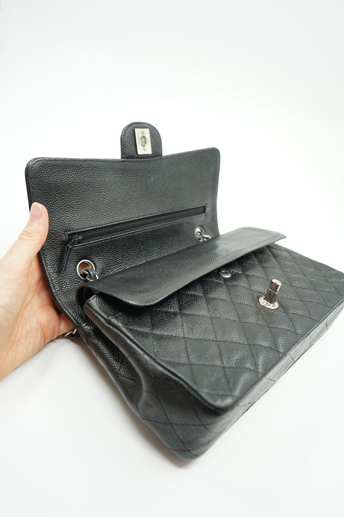Chanel Medium Caviar Double Flap Bag