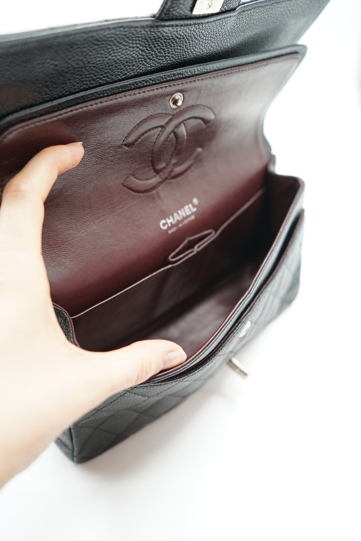 Chanel Medium Caviar Double Flap Bag