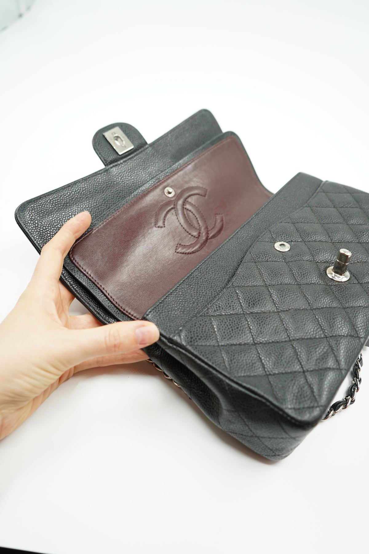 Chanel Medium Caviar Double Flap Bag