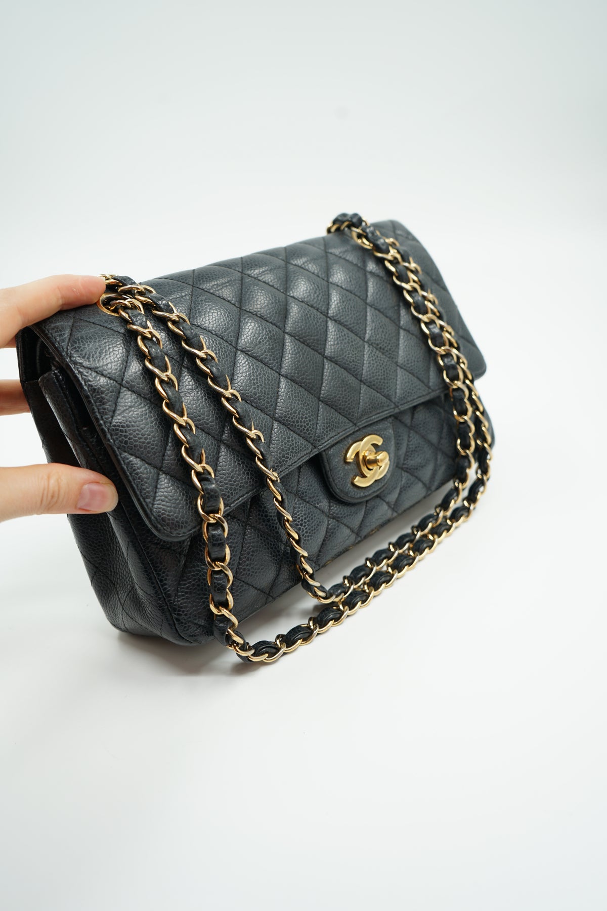 Chanel Medium Double Flap Bag Caviar