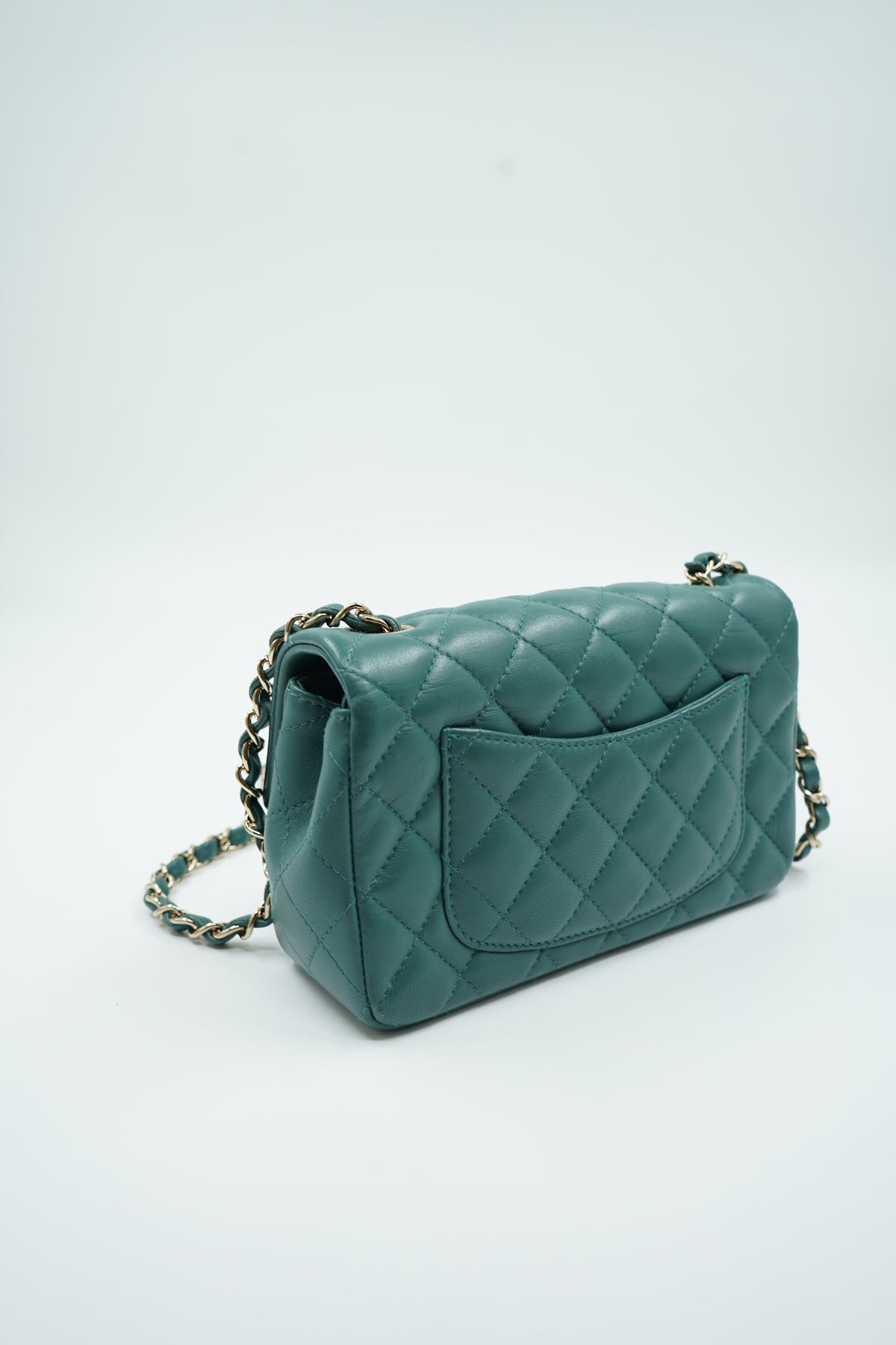 Chanel Mini Rectangular Flap Bag Green